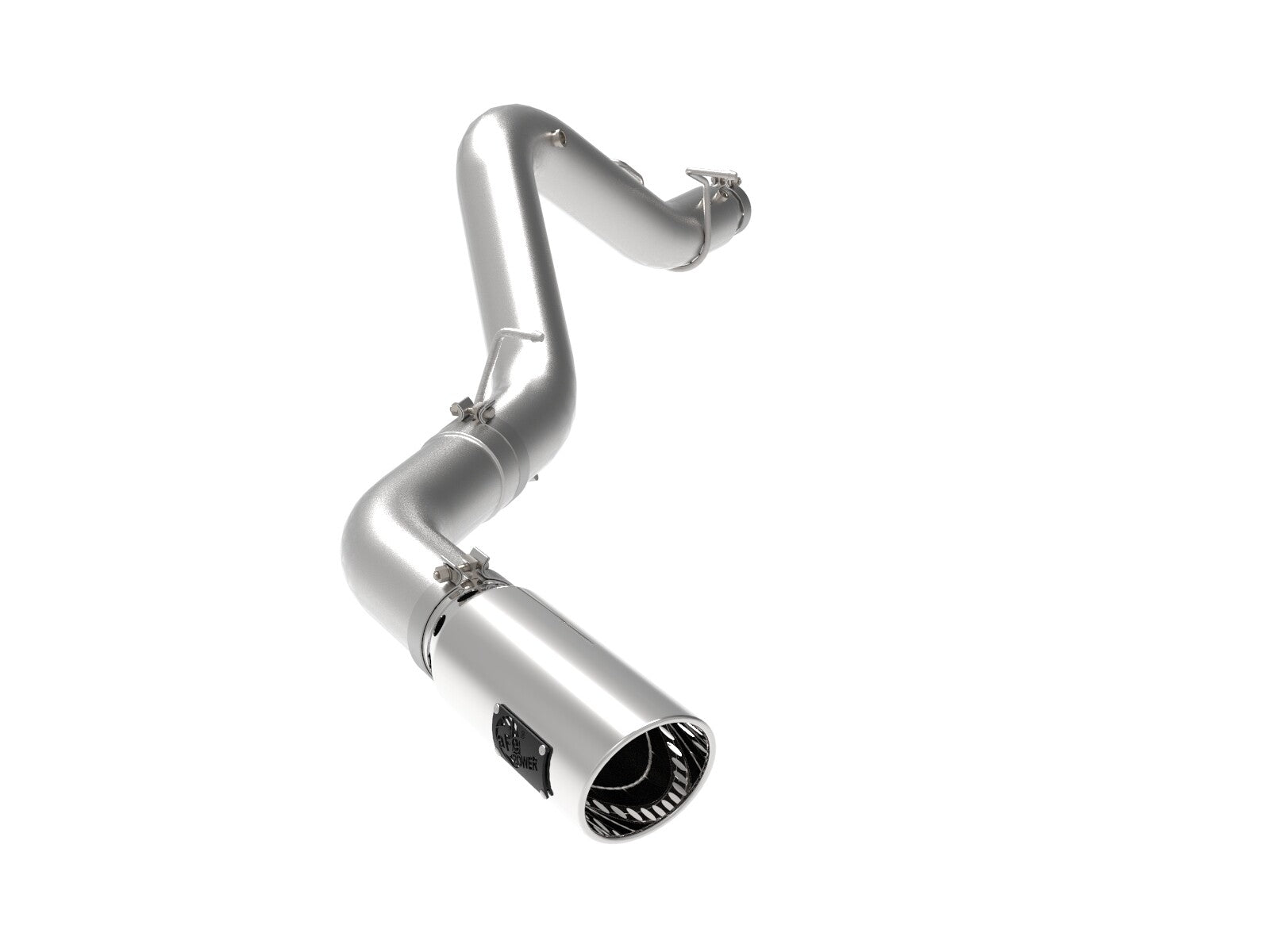 Large Bore-HD 5 Inch 409 Stainless Steel Dpf-Back Exhaust System w/ Tip GM Diesel Trucks 20-23 V8-6.6L (td) L5P aFe Power