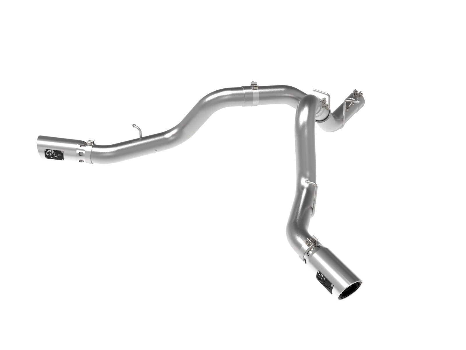 Large Bore-HD 4 Inch 409 Stainless Steel Dpf-Back Exhaust System w/ Tip GM Diesel Trucks 20-26 V8-6.6L (td) L5P aFe Power