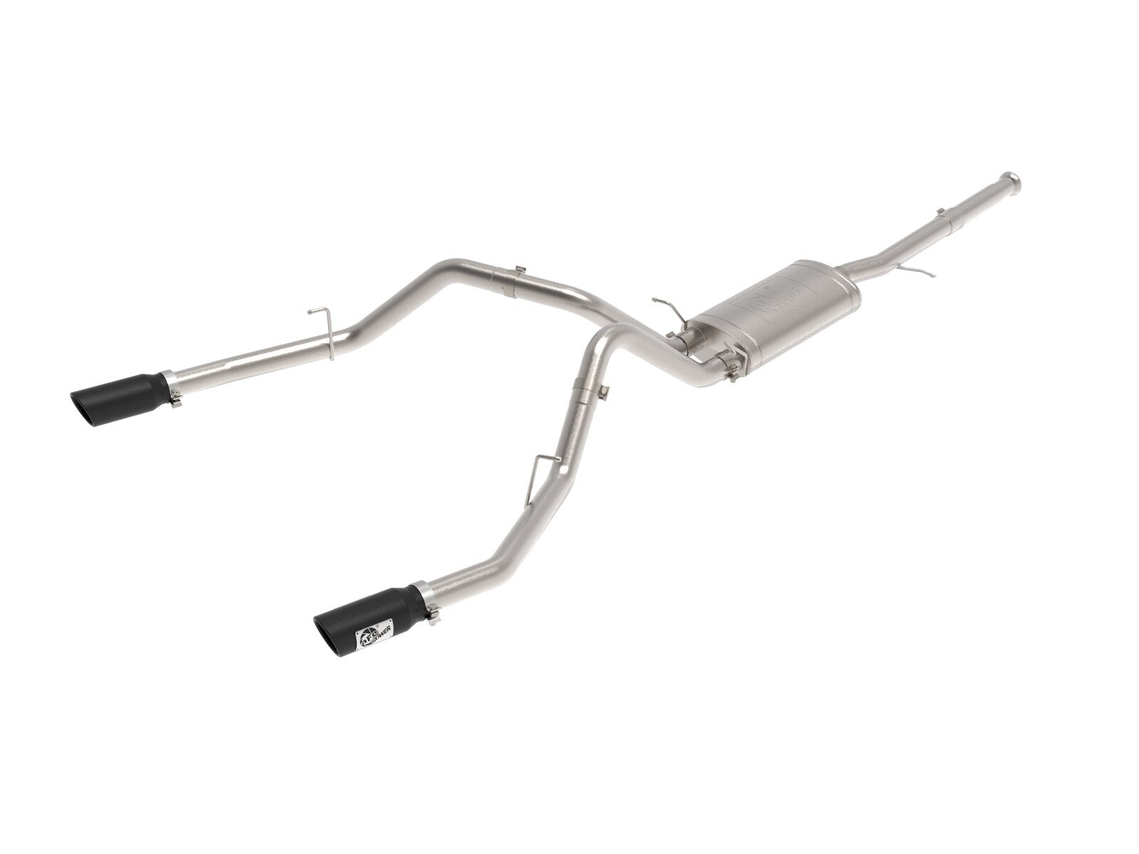 Apollo GT Series 3 Inch Cat-Back Exhaust System w/ Dual Rear Exit w/ Tips GM Trucks 09-18 V6-4.3L/V8-4.8/5.3L aFe Power