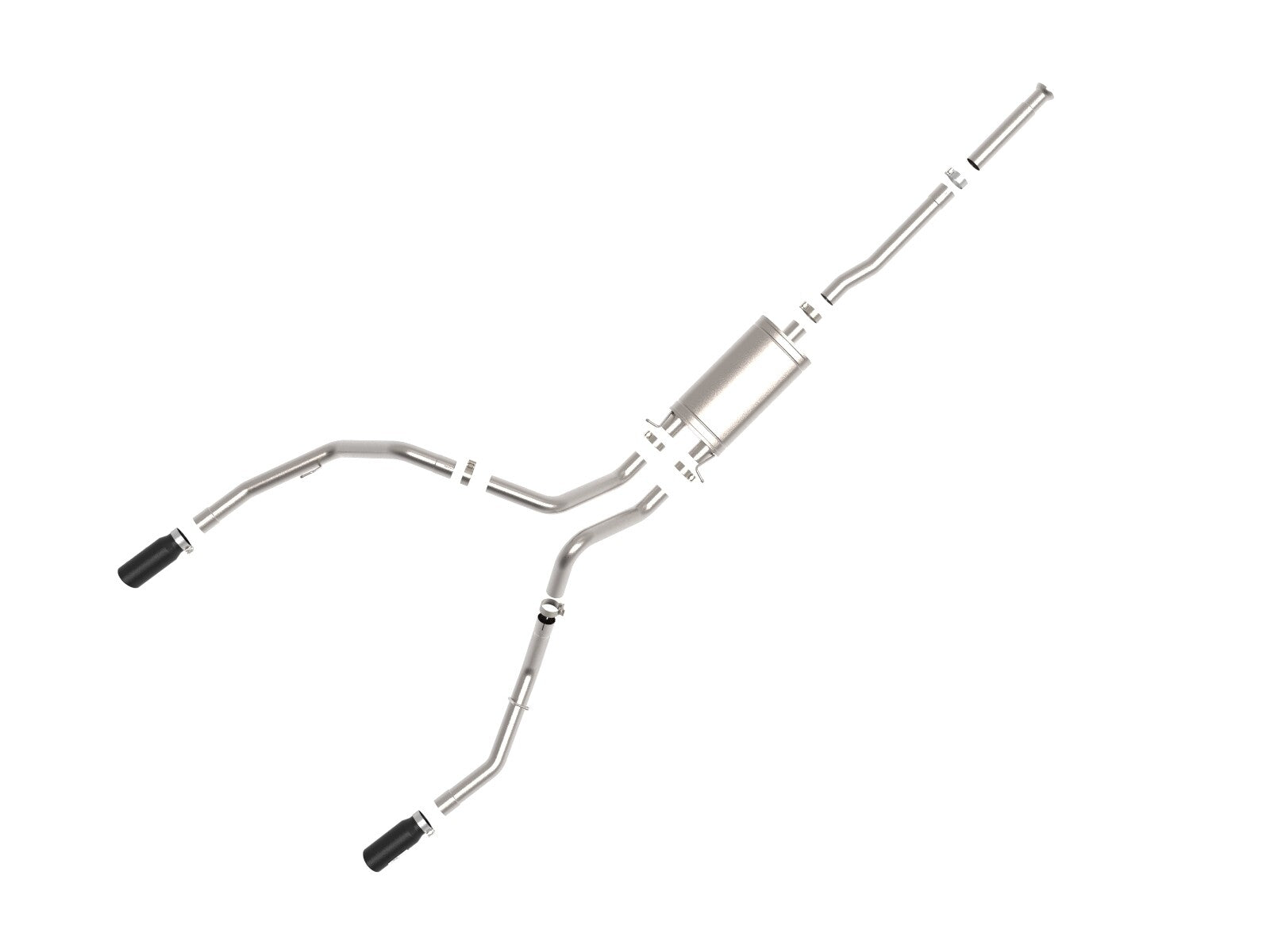 Apollo GT Series 3 Inch Cat-Back Exhaust System w/ Dual Rear Exit w/ Tips GM Trucks 09-18 V6-4.3L/V8-4.8/5.3L aFe Power