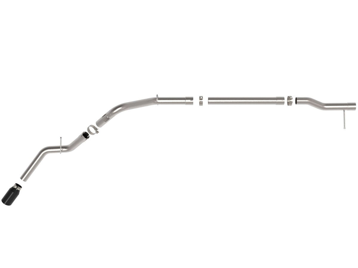 Large Bore-HD 3 Inch 409 Stainless Steel Dpf-Back Exhaust System w/ Black Tip GM Trucks 23-26 L6-3.0L (td) LZ0 aFe Power