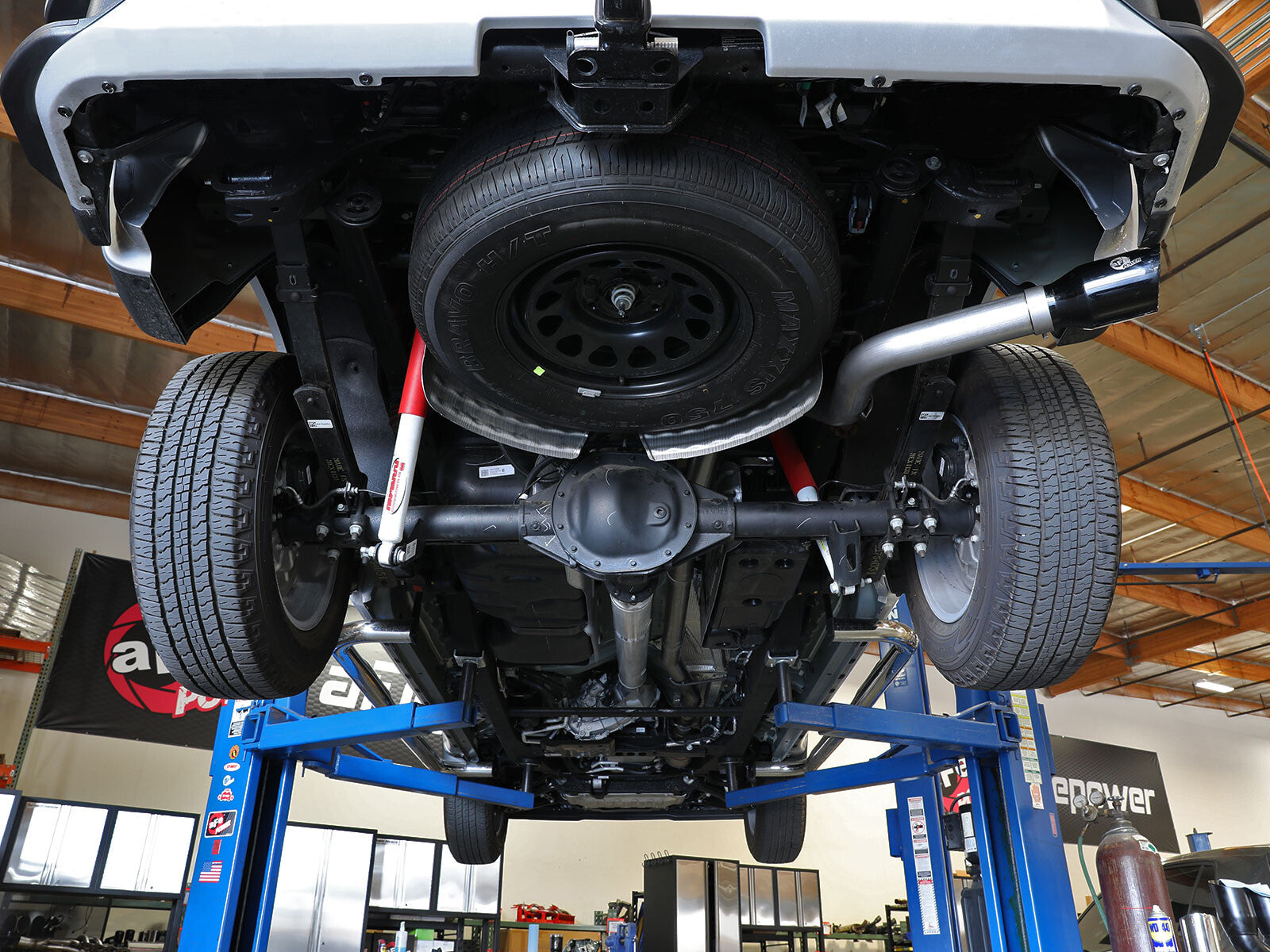 Large Bore-HD 3 Inch 409 Stainless Steel Dpf-Back Exhaust System w/ Tip GM Trucks 23-26 L6-3.0L (td) LZ0 aFe Power