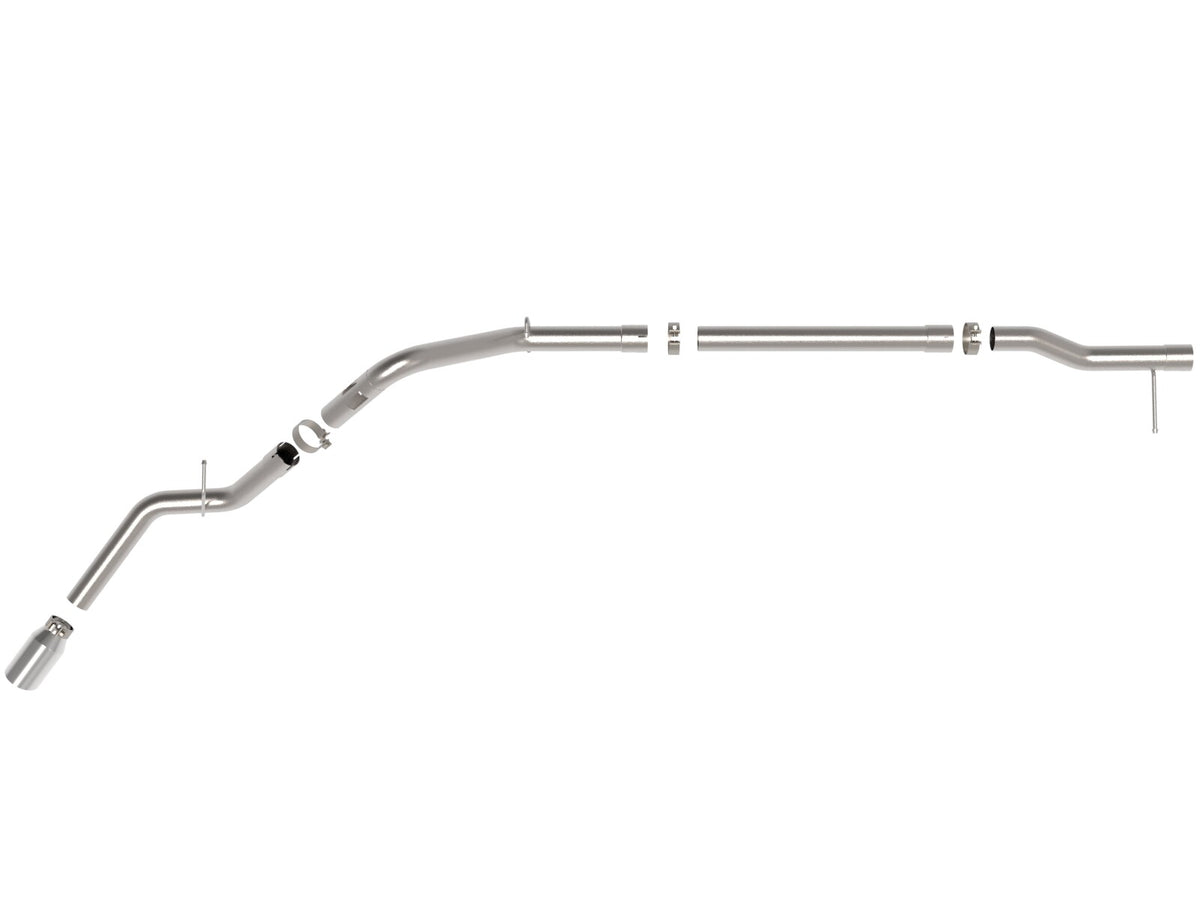 Large Bore-HD 3 Inch 409 Stainless Steel Dpf-Back Exhaust System w/ Polished Tip GM Trucks 23-26 L6-3.0L (td) LZ0 aFe Power