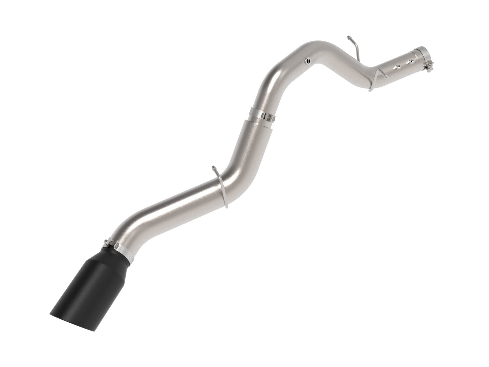Large Bore-HD 5 Inch 409 Stainless Steel Dpf-Back Exhaust System w/ Tip GM Diesel Trucks 24-26 V8-6.6L (td) L5P aFe Power