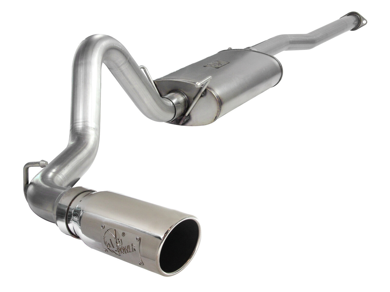 Mach Force-Xp 3 Inch 409 Stainless Steel Cat-Back Exhaust System w/Polished Tip Toyota Tacoma 05-12 V6-4.0L aFe Power