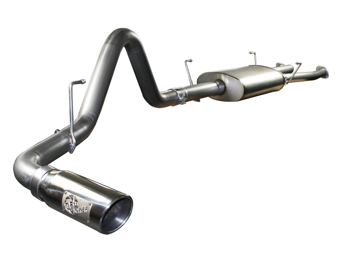 Mach Force-Xp 2-1/2 Inch to 3 Inch 409 Stainless Steel Cat-Back Exhaust w/Polish Tip Toyota Tundra 07-09 V8-4.7L aFe Power