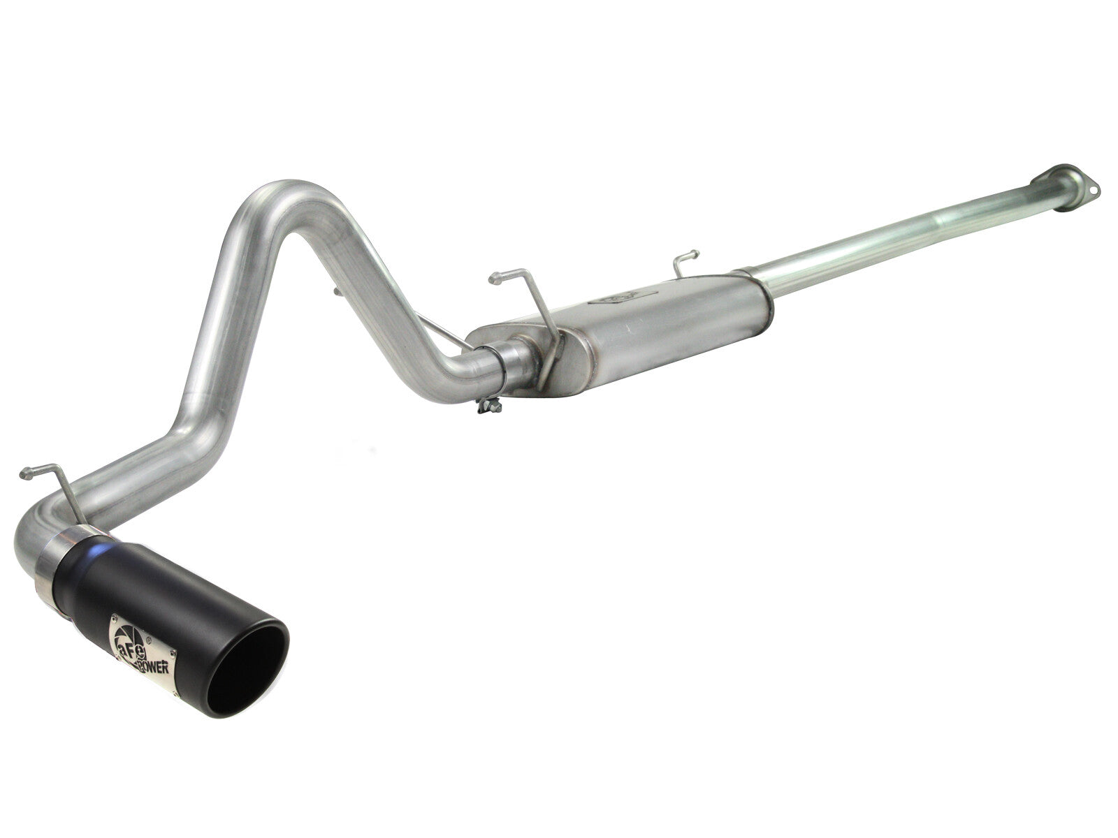 Mach Force-Xp 2-1/2 Inch 409 Stainless Steel Cat-Back Exhaust System w/ Tip Toyota Tacoma 13-15 V6-4.0L aFe Power