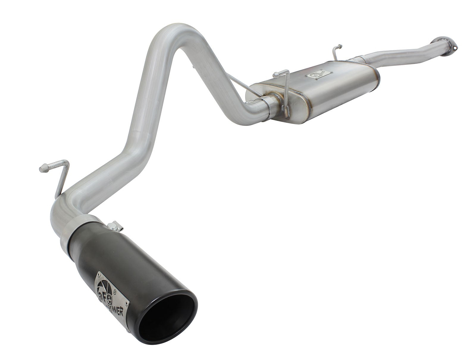Mach Force-Xp 2-1/2 Inch 409 Stainless Steel Cat-Back Exhaust System w/ Tip Toyota Tacoma 13-15 L4-2.7L aFe Power