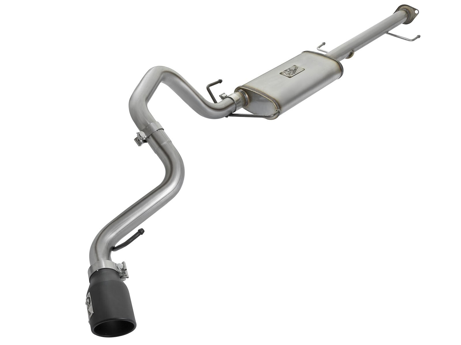 Mach Force-Xp 2-1/2 Inch 409 Stainless Steel Cat-Back Exhaust System w/Black Tip Toyota Fj Cruiser 07-18 V6-4.0L aFe Power