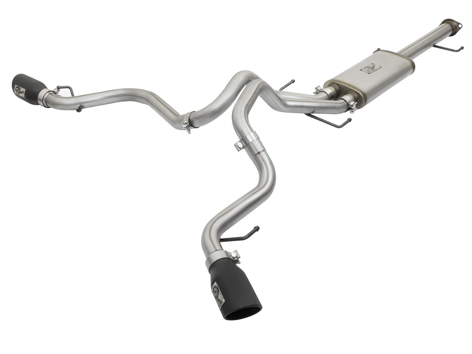 Mach Force-Xp 2-1/2 Inch to 3 Inch 409 Stainless Steel Cat-Back Exhaust w/Polish Tip Toyota Fj Cruiser 07-18 V6-4.0L aFe Power
