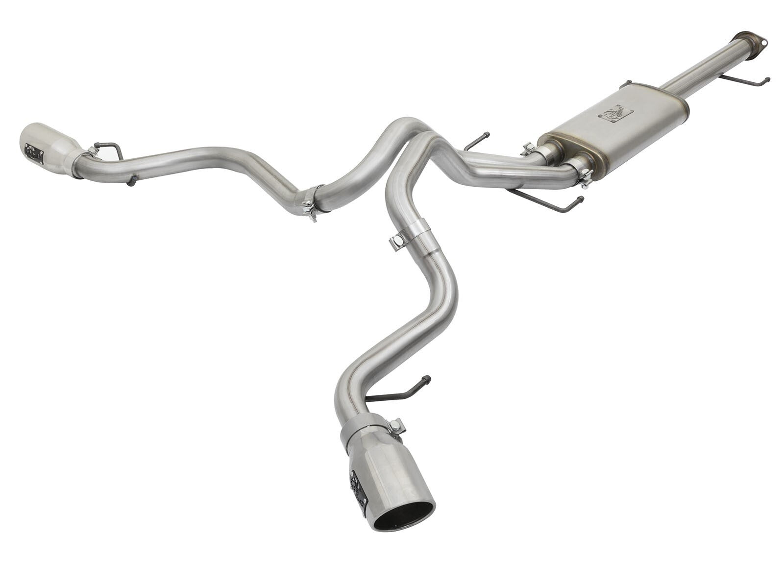 Mach Force-Xp 2-1/2 Inch to 3 Inch 409 Stainless Steel Cat-Back Exhaust w/Polish Tip Toyota Fj Cruiser 07-18 V6-4.0L aFe Power