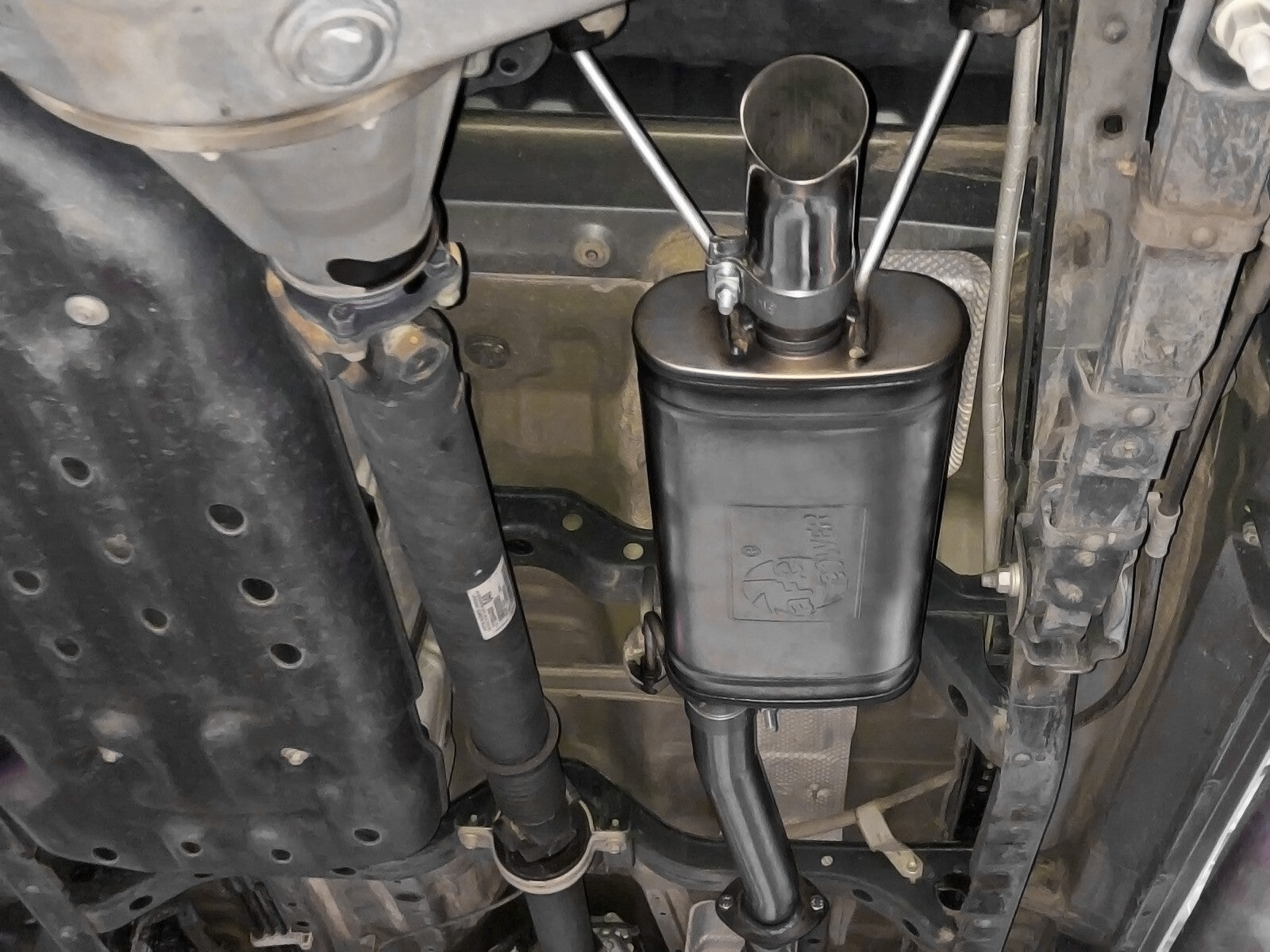Rock Basher 2-1/2 Inch 409 Stainless Steel Cat-Back Hi-Tuck Exhaust System Toyota Tacoma 16-23 L4-2.7L/V6-3.5L aFe Power