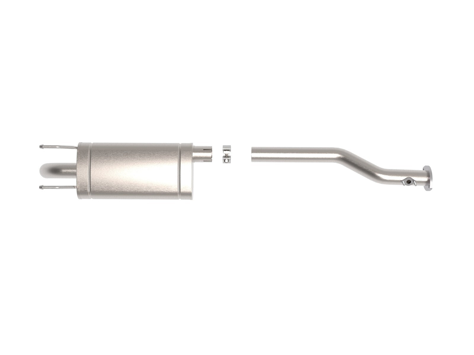 Rock Basher 2-1/2 Inch 409 Stainless Steel Cat-Back Hi-Tuck Exhaust System Toyota Tacoma 00-04 L4/V6 aFe Power