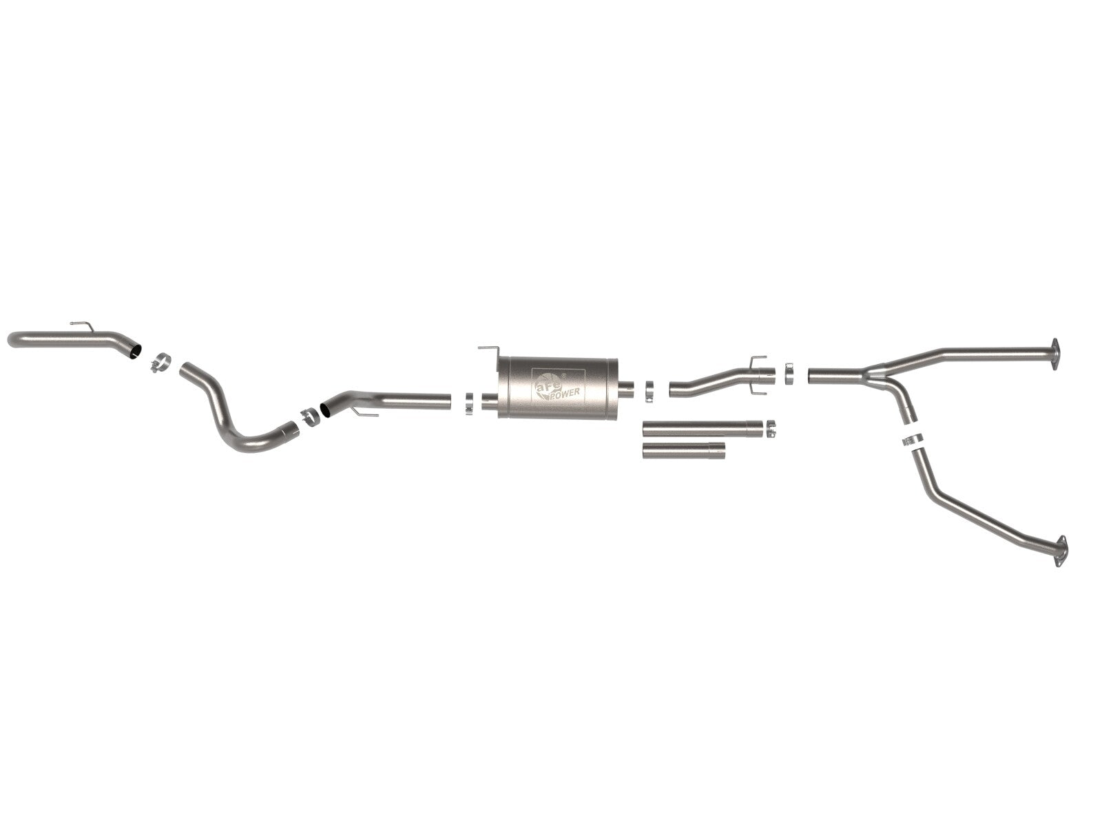 Apollo GT Series 2-1/2 Inch to 3 Inch 409 SS Cat-Back Hi-Tuck Exhaust System Toyota Tundra 22-26 V6-3.4L (tt) aFe Power