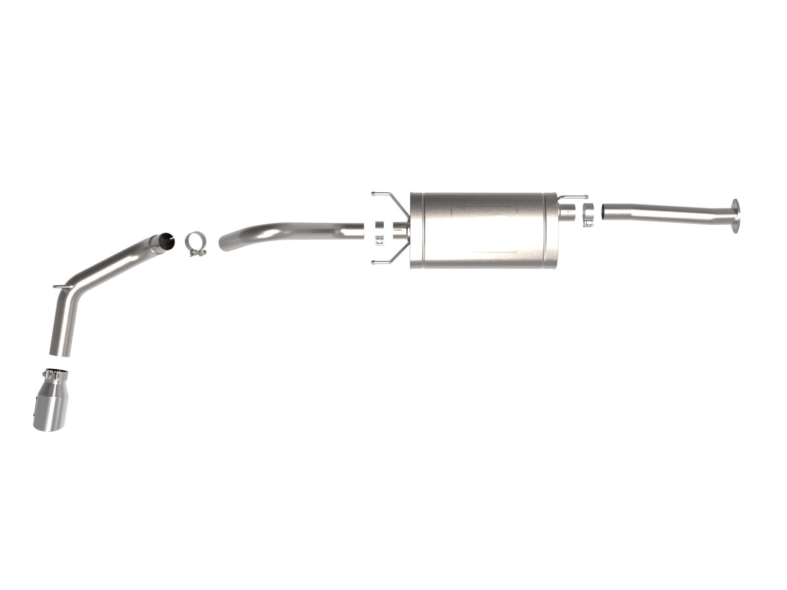 Apollo GT Series 2-1/2 Inch to 3 Inch 409 SS Cat-Back Exhaust System w/ Tip Toyota Tacoma 16-23 L4-2.7/V6-3.5L aFe Power