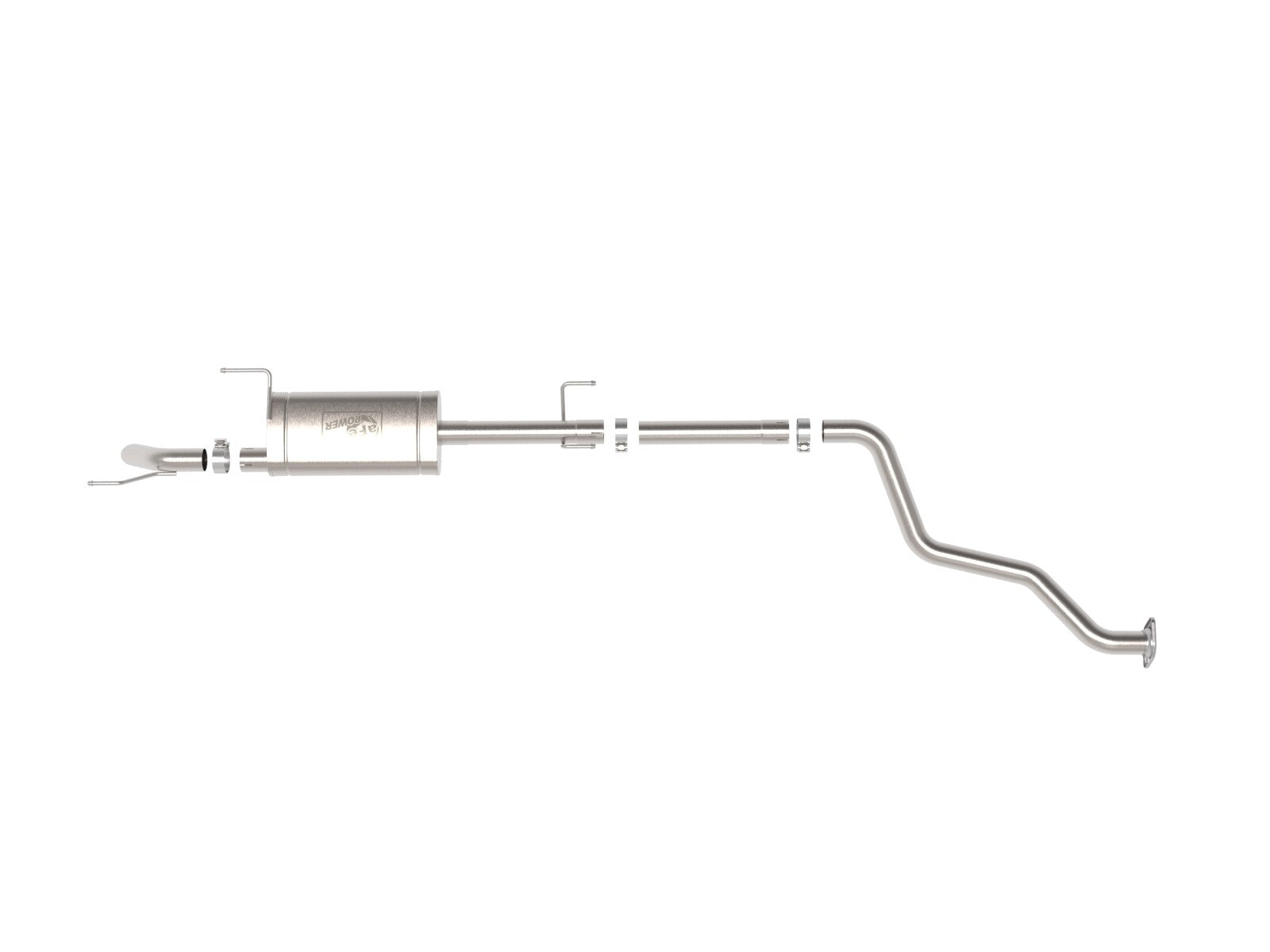 Rock Basher 2-1/2 Inch 409 Stainless Steel Cat-Back Exhaust System Toyota Tacoma 24-26 L4-2.4L (t) aFe Power