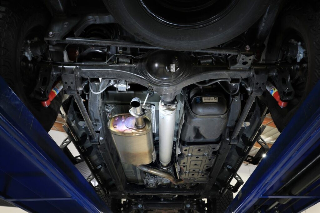Rock Basher 2-1/2 Inch 409 Stainless Steel Axle-Back Hi-Tuck Exhaust System Toyota Tacoma 24-26 L4-2.4L (t) aFe Power