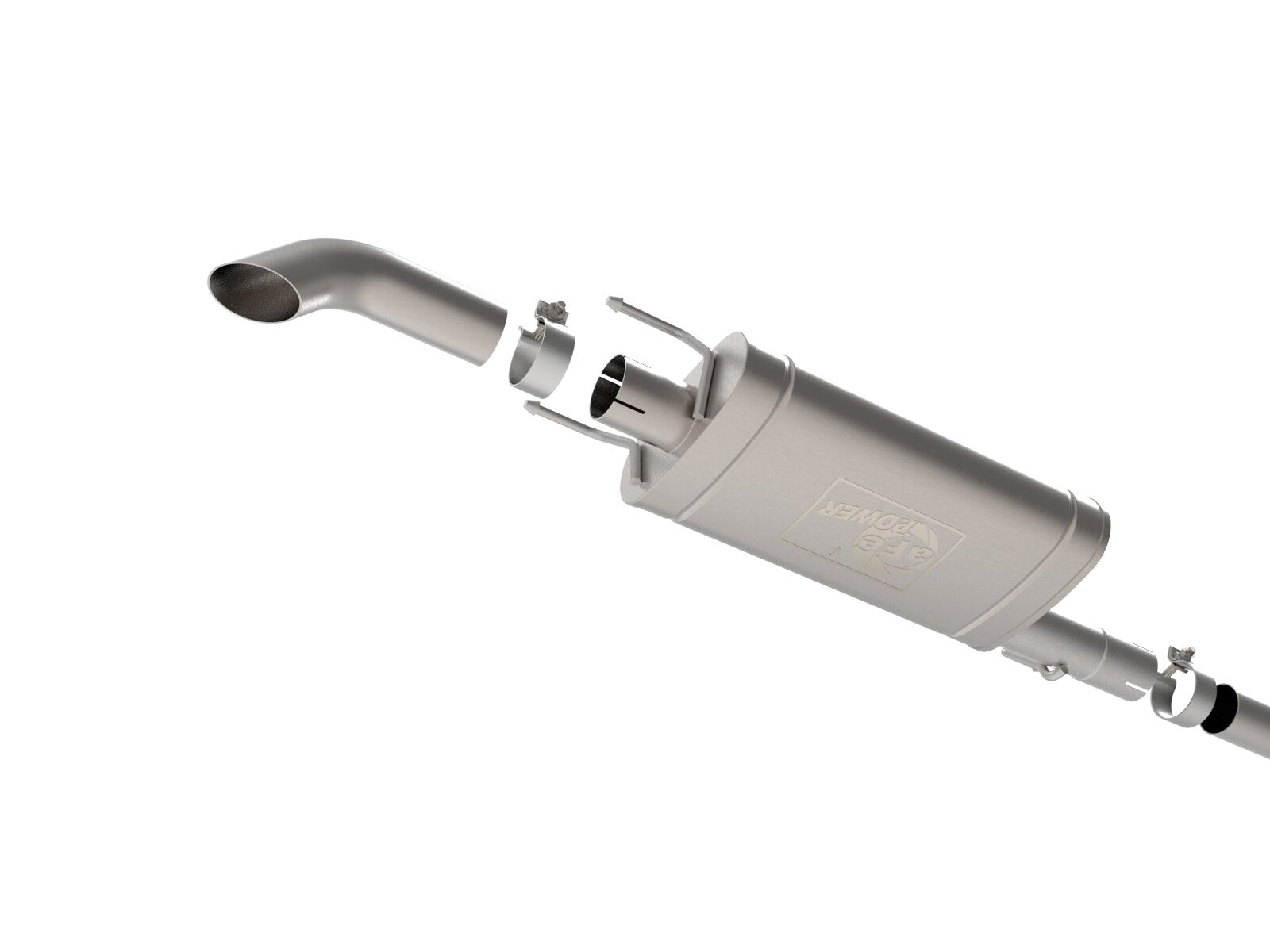 Rock Basher 2-1/2 Inch 409 Stainless Steel Cat-Back Hi-Tuck Exhaust System Toyota Tacoma 05-15 V6-4.0L aFe Power