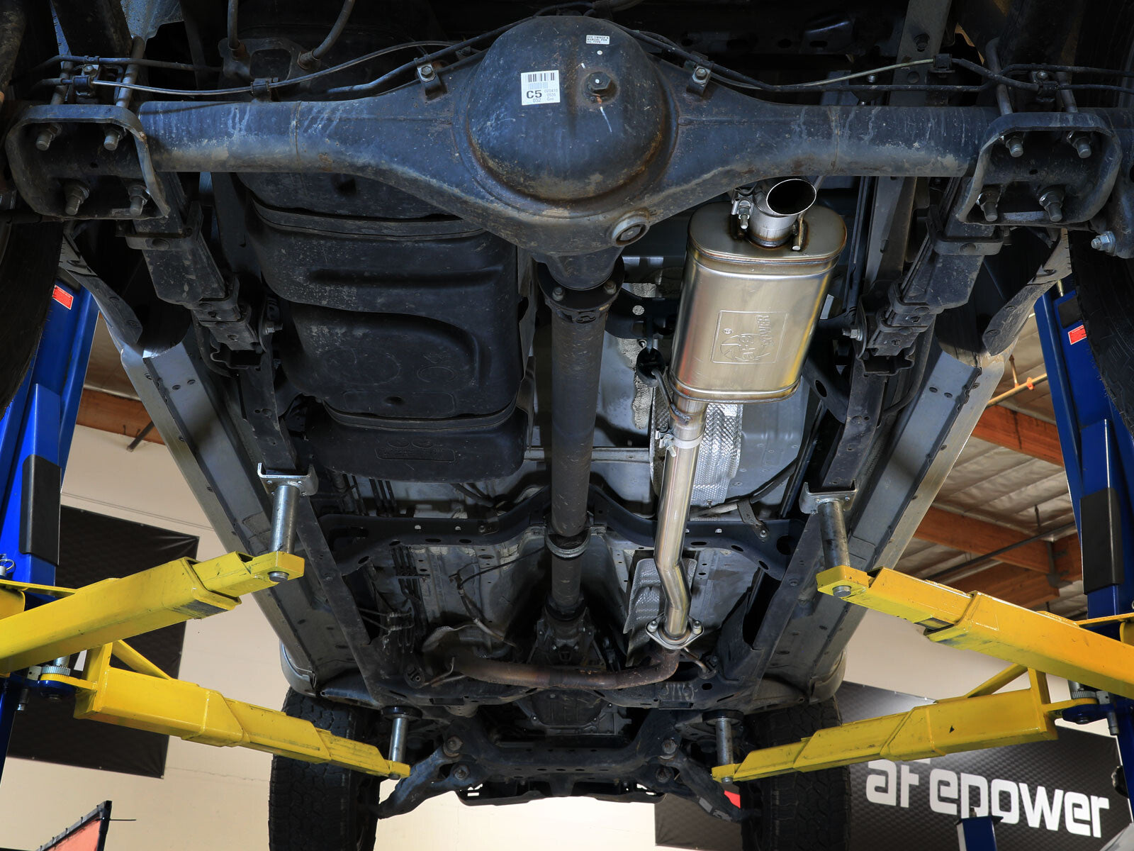 Rock Basher 2-1/2 Inch 409 Stainless Steel Cat-Back Hi-Tuck Exhaust System Toyota Tacoma 05-15 V6-4.0L aFe Power