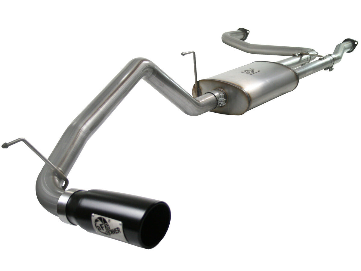 Mach Force-Xp 2-1/2 Inch to 3 Inch 409 Stainless Steel Cat-Back Exhaust w/ Black Tip Nissan Titan 04-15 V8-5.6L aFe Power