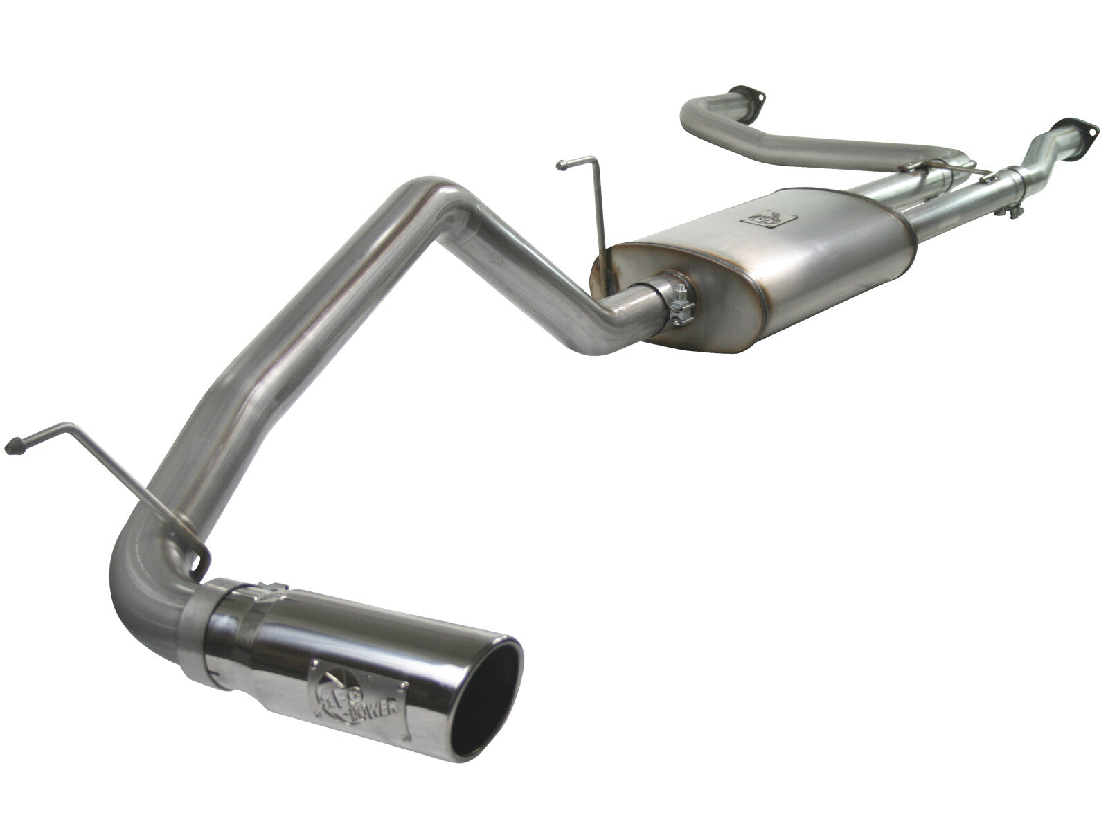 Mach Force-Xp 2-1/2 Inch to 3 Inch 409 Stainless Steel Cat-Back Exhaust w/ Tip Nissan Titan 04-15 V8-5.6L aFe Power