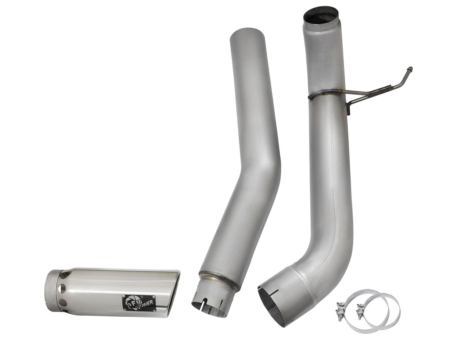 Large Bore-HD 5 Inch Dpf-Back Stainless Steel Exhaust System w/ Tip Nissan Titan Xd 16-19 V8-5.0L (td) aFe Power