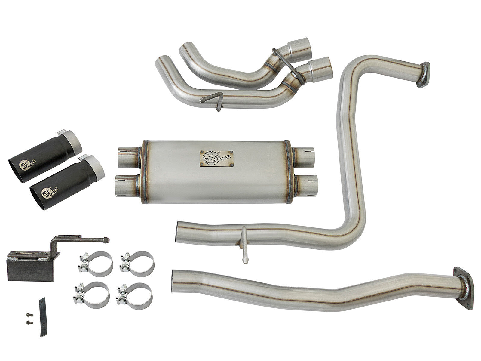 Rebel Series 2-1/2 Cat-Back Exhaust System w/ Tip Nissan Titan 17-24 V8-5.6L aFe Power