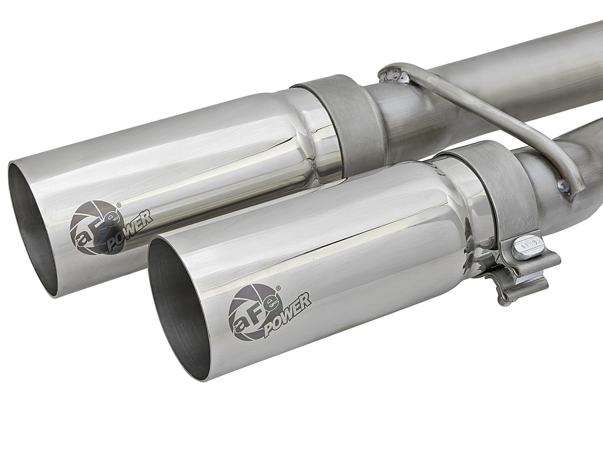 Rebel Series 2-1/2 Cat-Back Exhaust System w/ Polished Tip Nissan Titan 17-24 V8-5.6L aFe Power