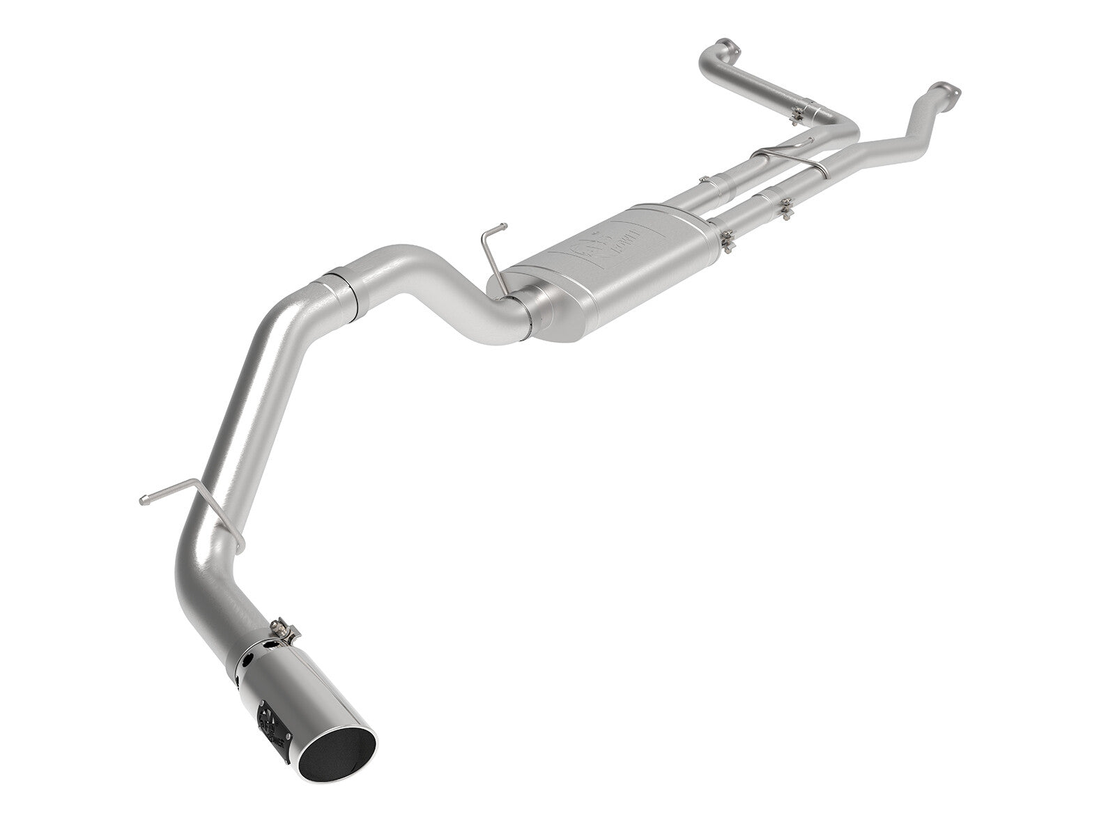 Mach Force-Xp 3 Inch to 4 Inch 409 Stainless Steel Cat-Back Exhaust System Nissan Titan Xd 16-24 V8-5.6L aFe Power