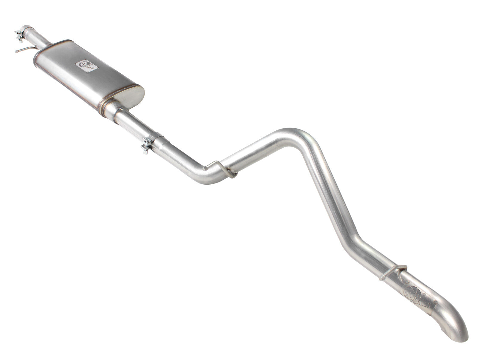 Mach Force-Xp 2-1/2 Inch 409 Stainless Steel Cat-Back Hi-Tuck Exhaust System Jeep Wrangler (JK) 12-18 V6-3.6L aFe Power