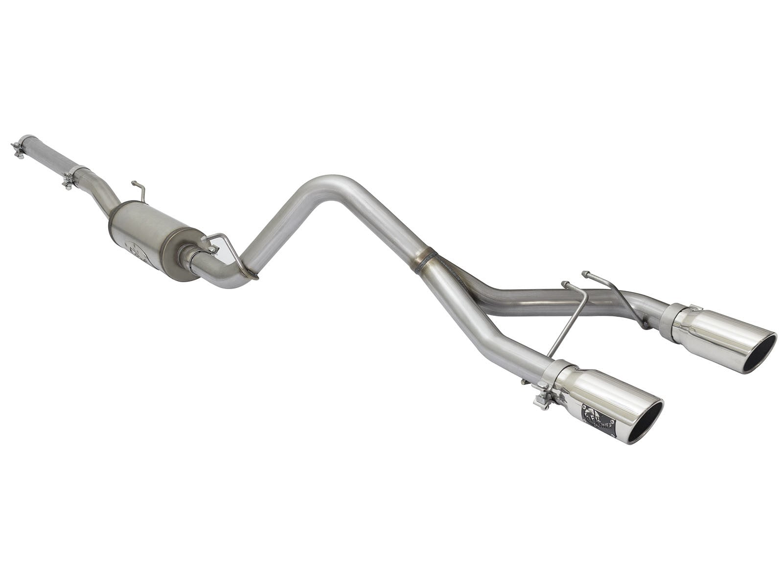Rebel Series 2-1/2 Inch 409 Stainless Steel Cat-Back Exhaust System w/Polished Tip Jeep Wrangler (JK) 2/4 Door 07-18 V6-3.6L/3.8L aFe Power
