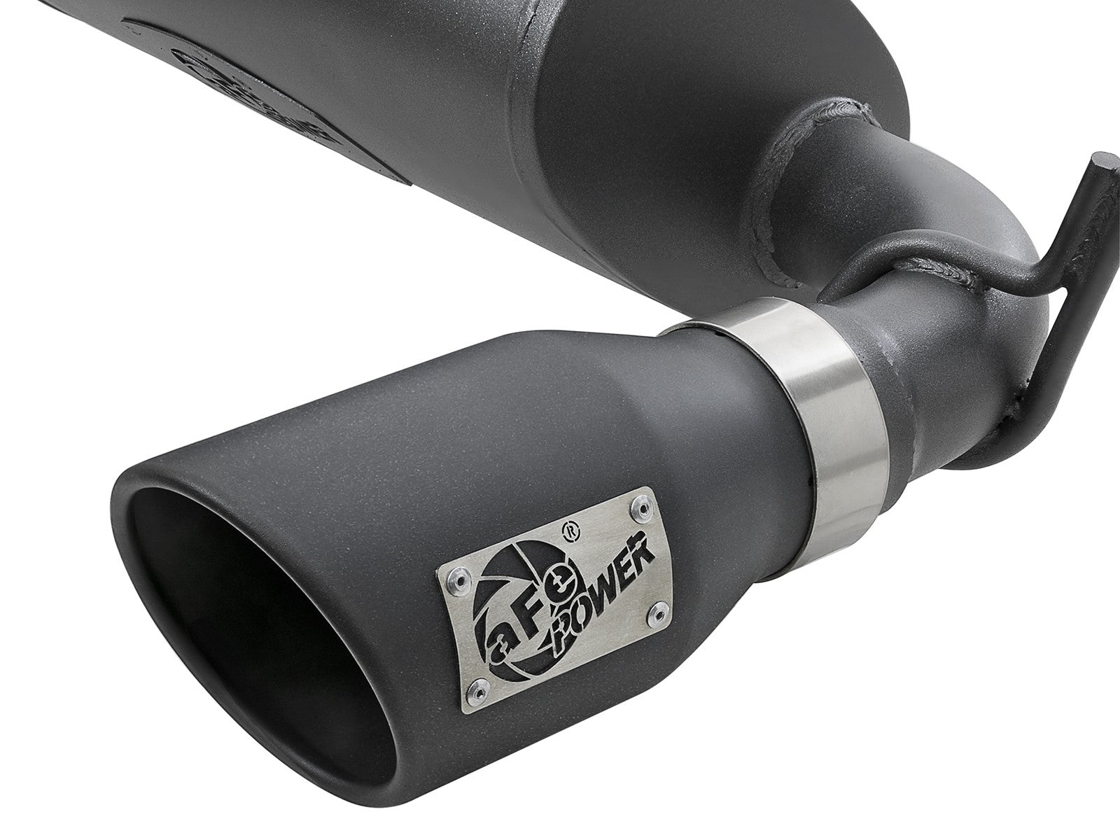 Rebel Series 2-1/2 Inch 409 Stainless Steel Axle-Back Exhaust System w/ Black Tips Jeep Wrangler (JK) 07-18 V6-3.6L/3.8L aFe Power