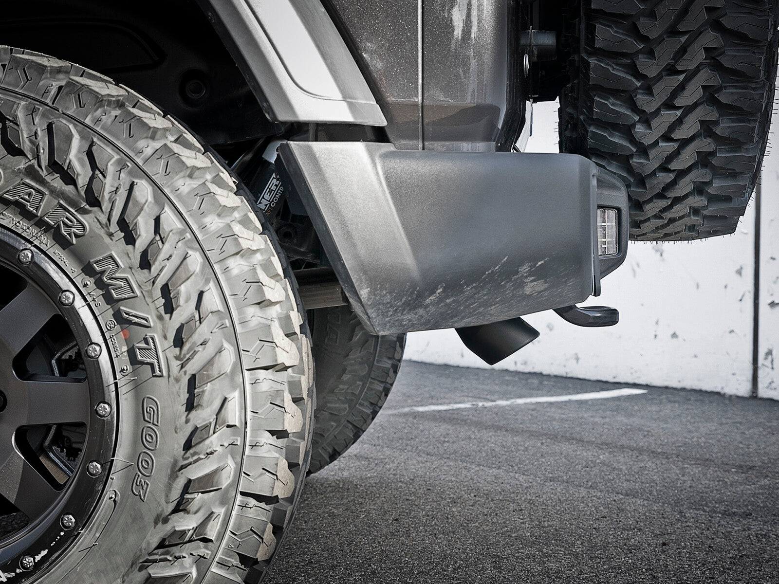 Mach Force-Xp 2-1/2 Inch 409 Stainless Steel Cat-Back Hi-Tuck Exhaust System Tip Jeep Wrangler (Jl) 18-26 V6-3.6L aFe Power