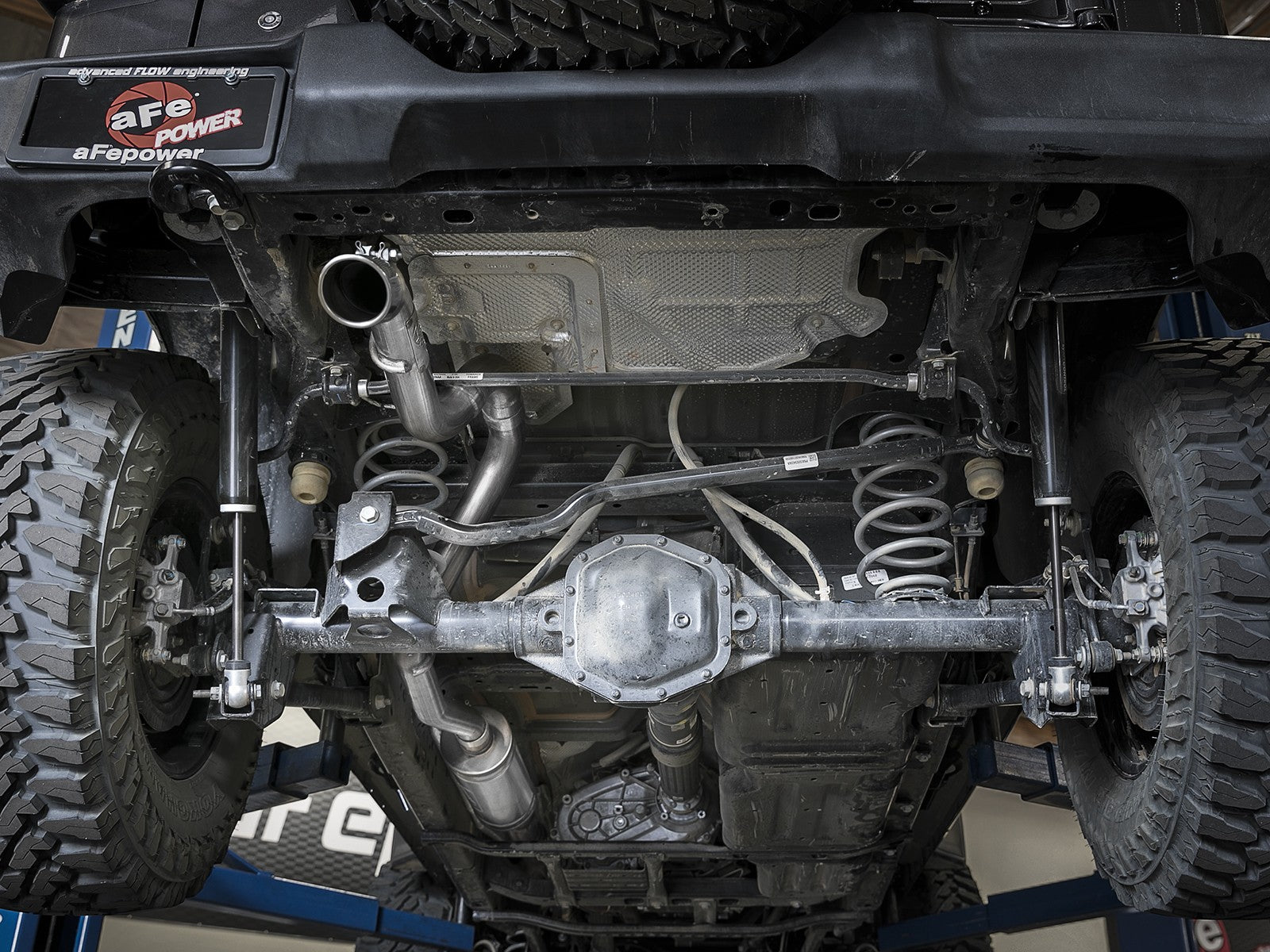 Mach Force-Xp 2-1/2 Inch 409 Stainless Steel Cat-Back Hi-Tuck Exhaust System Polished Tip Jeep Wrangler (Jl) 18-26 V6-3.6L aFe Power