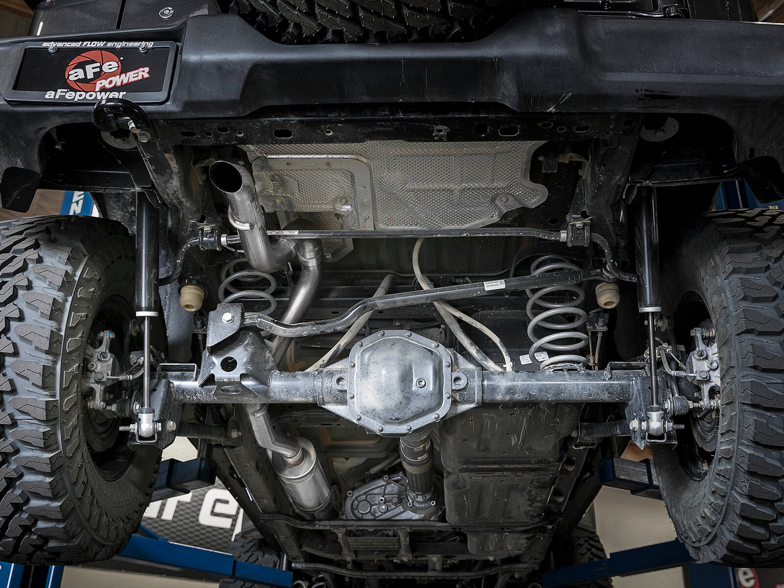 Mach Force-Xp 2-1/2 Inch 409 Stainless Steel Cat-Back Hi-Tuck Exhaust System No Tip Jeep Wrangler (Jl) 18-26 V6-3.6L aFe Power