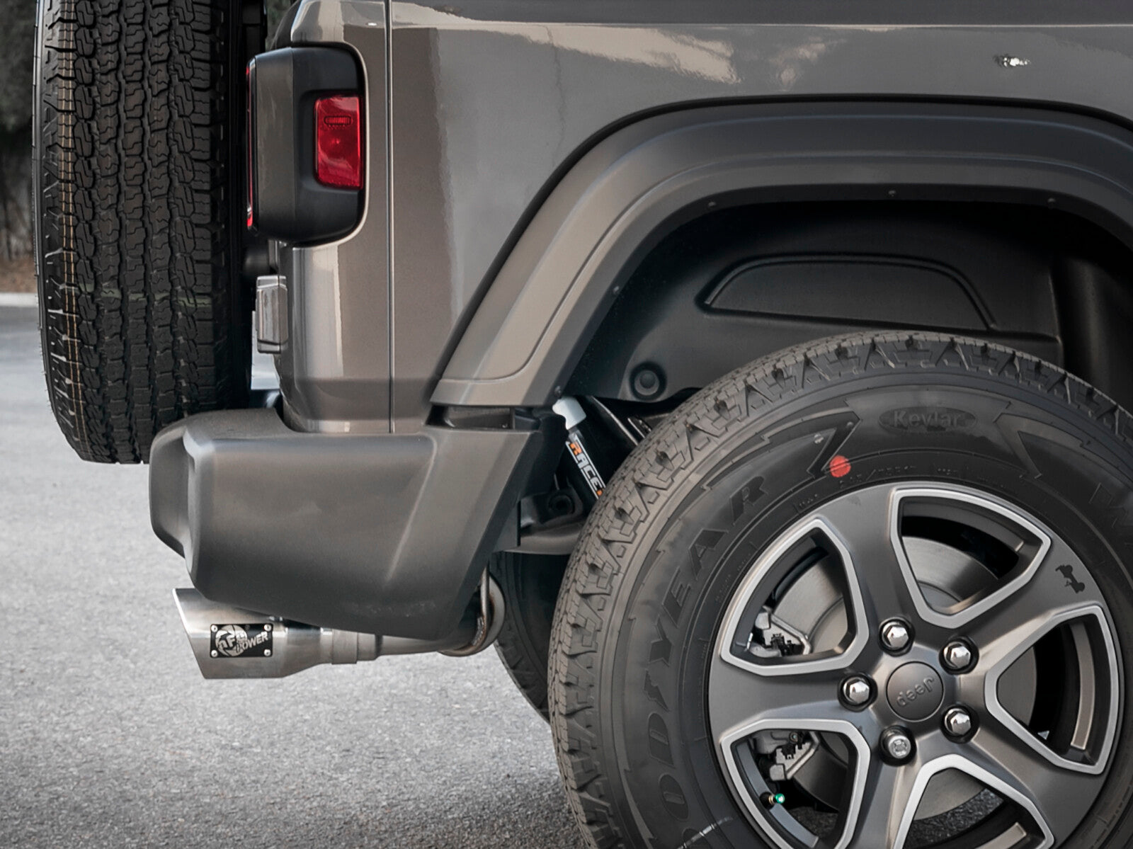 Rebel Series 2-1/2 Inch 409 Stainless Steel Cat-Back Exhaust w/ Polished Tips Jeep Wrangler (Jl) 18-26 V6-3.6L aFe Power