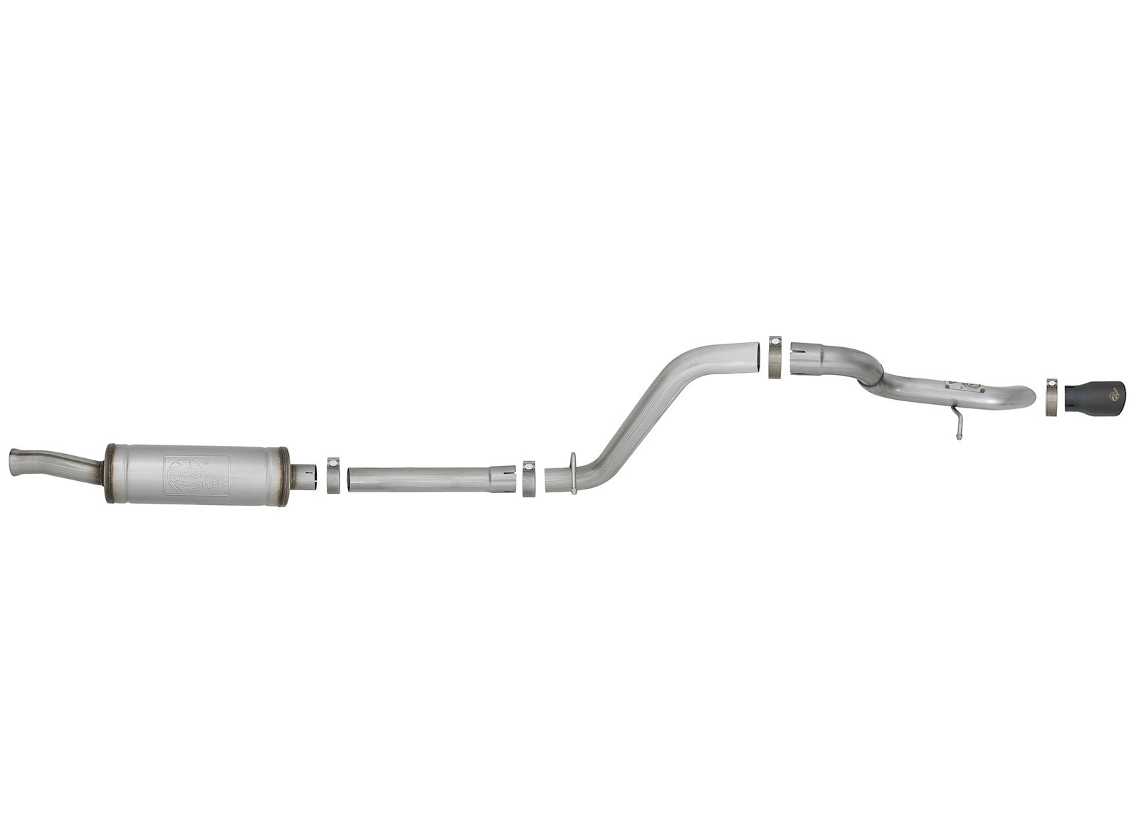 Mach Force-Xp 2-1/2 Inch 409 Stainless Steel Axle-Back Hi-Tuck Exhaust Jeep Wrangler (Jl) 18-26 V6-3.6L aFe Power