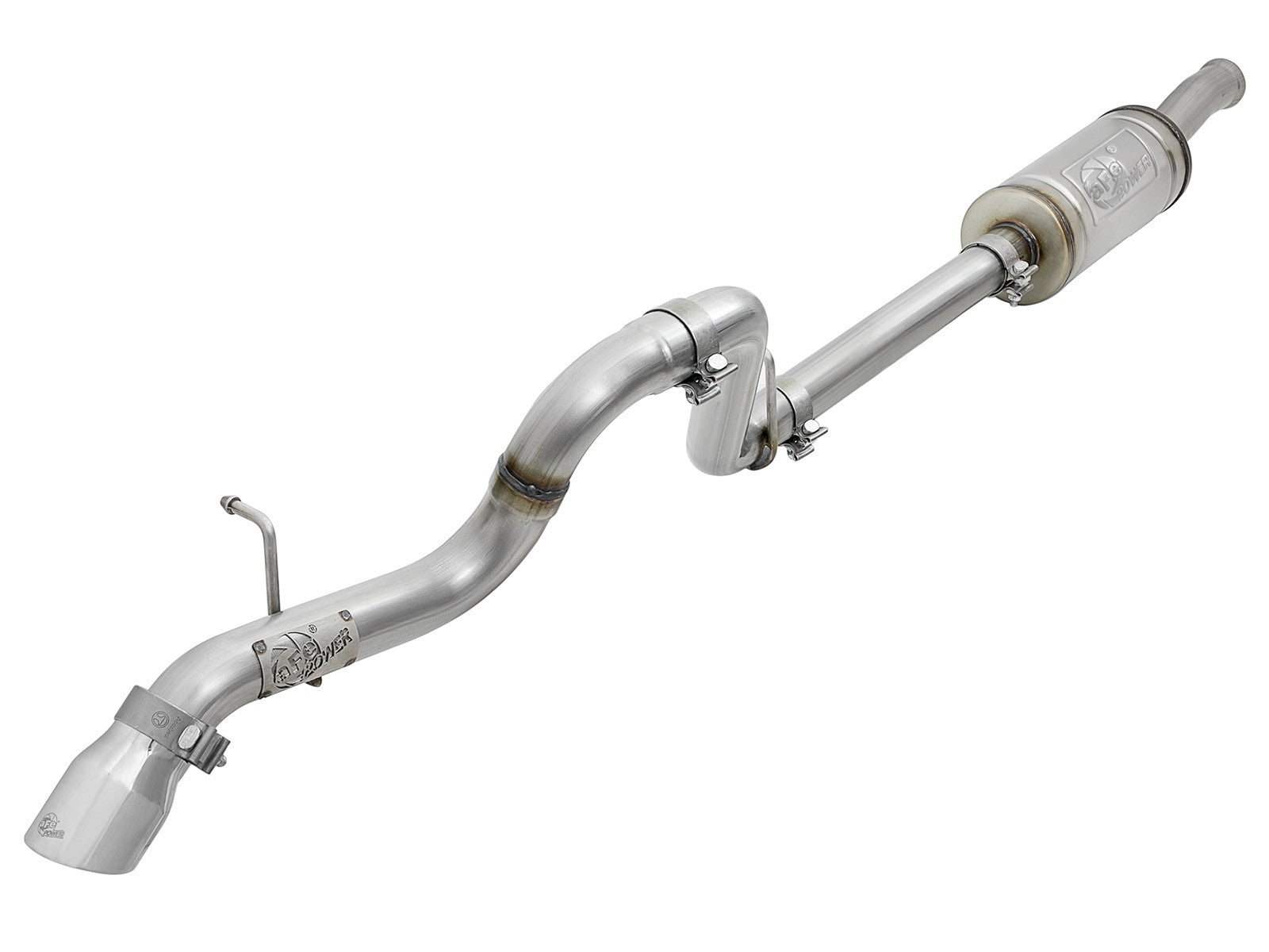 Mach Force-Xp 2-1/2 Inch 409 Stainless Steel Axle-Back Hi-Tuck Exhaust Jeep Wrangler (Jl) 18-26 V6-3.6L aFe Power