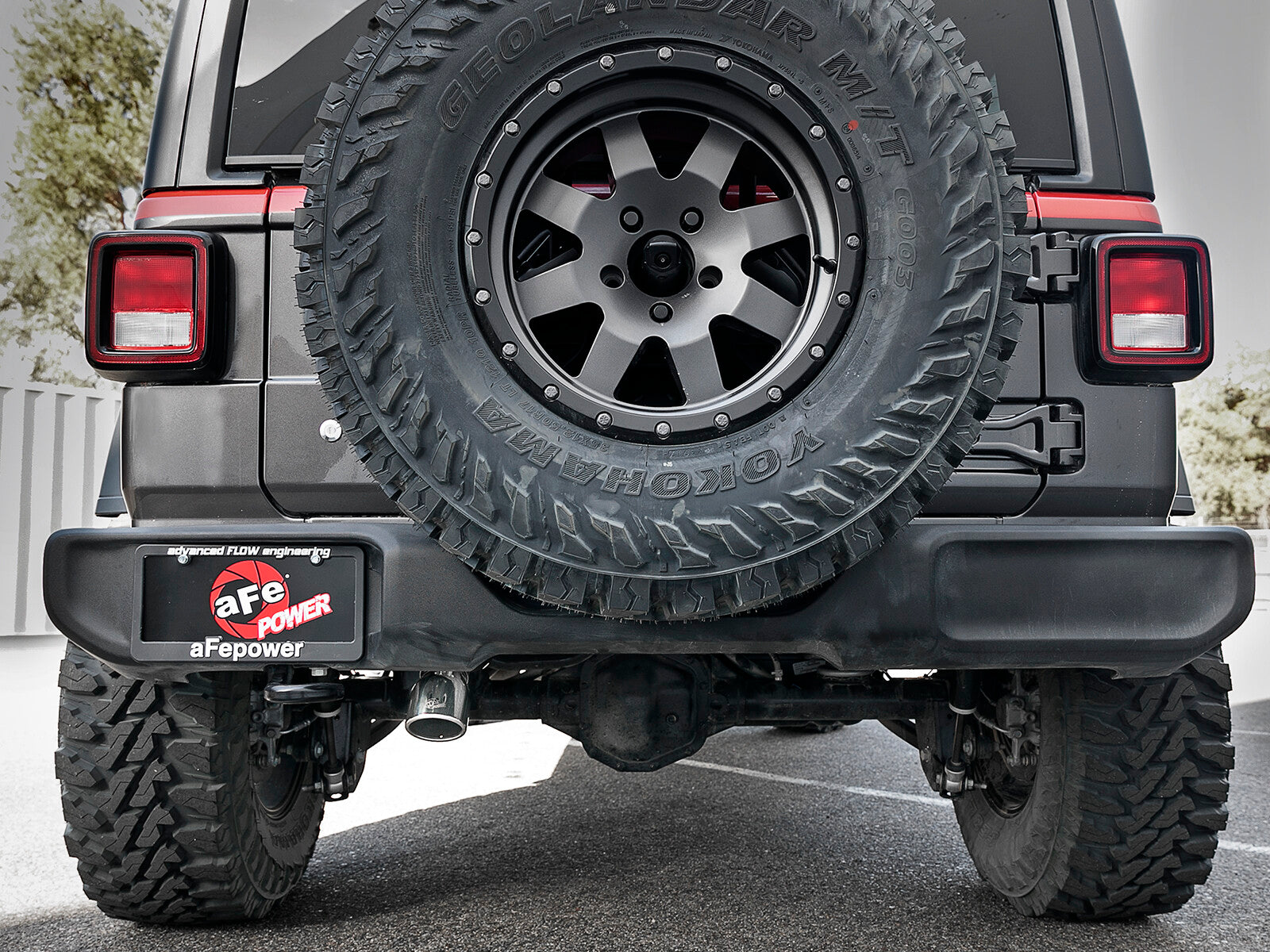 Mach Force-Xp 2-1/2 Inch 409 Stainless Steel Axle-Back Hi-Tuck Exhaust Jeep Wrangler (Jl) 18-26 V6-3.6L aFe Power