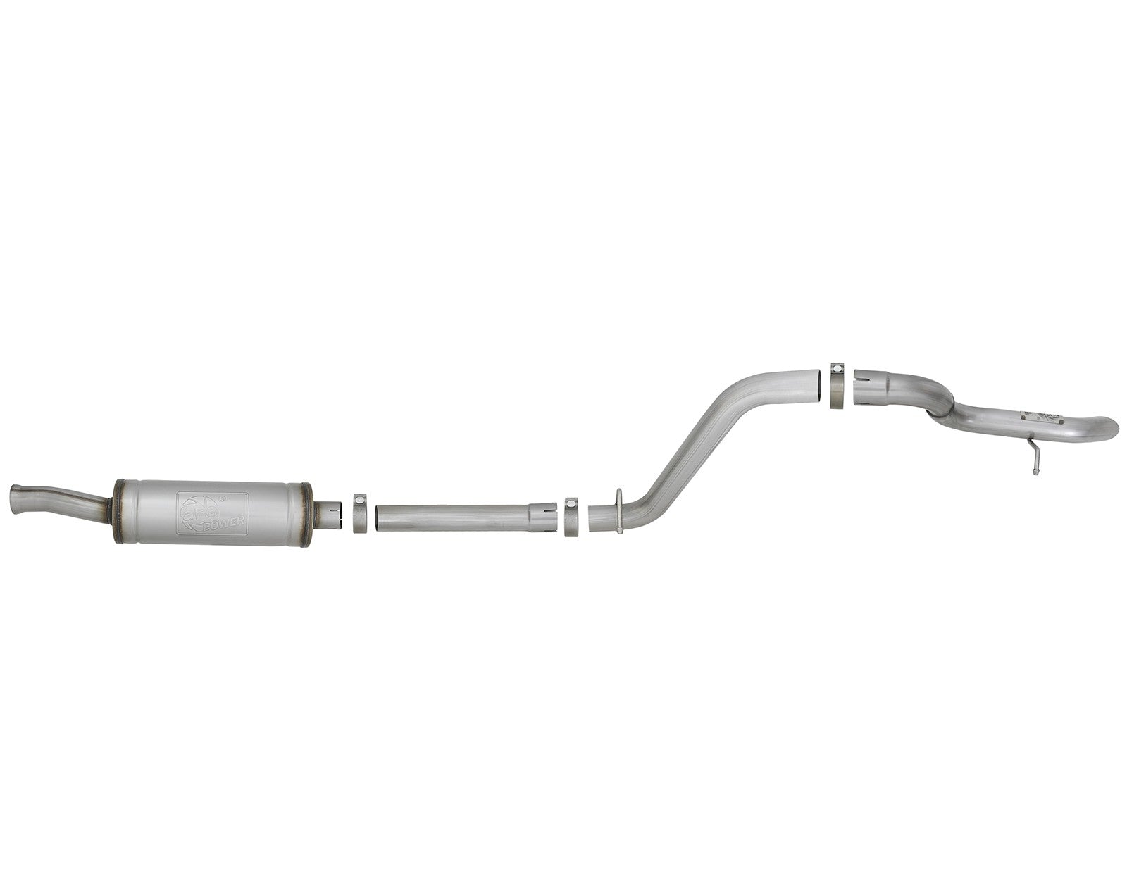 Mach Force-Xp 2-1/2 Inch 409 Stainless Steel Axle-Back Hi-Tuck Exhaust System Jeep Wrangler (Jl) 18-26 V6-3.6L aFe Power