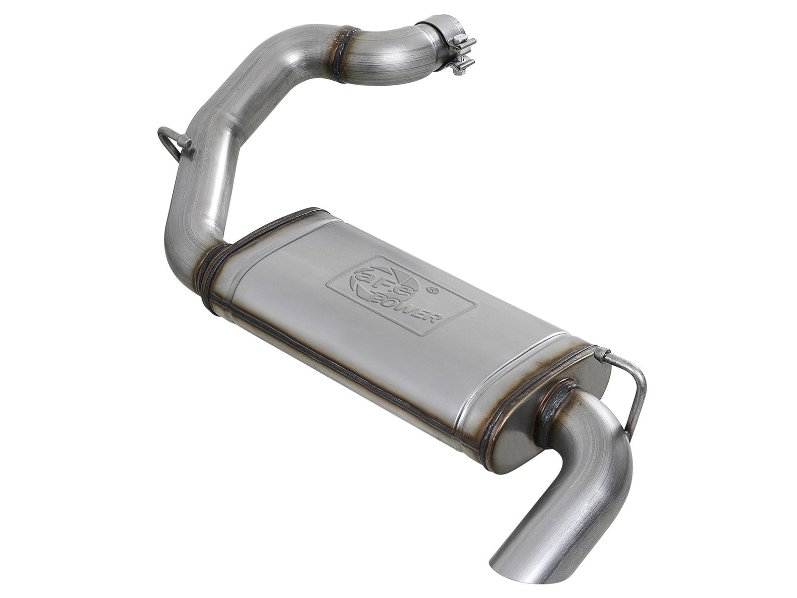 Mach Force-Xp 3 Inch 409 Stainless Steel Axle-Back Hi-Tuck Exhaust System Jeep Wrangler (Jl) 18-26 L4-2.0L (t)/V6-3.6L aFe Power