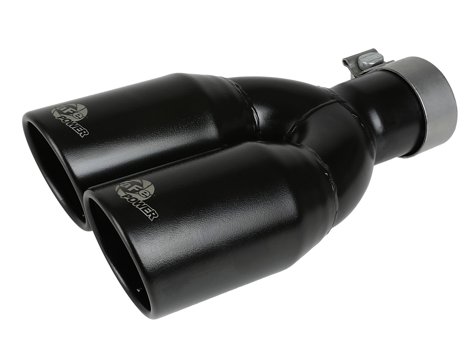 Rebel Series 2-1/2 Inch 409 Stainless Steel Axle-Back Exhaust System Black Jeep Wrangler (JK) 07-18 V6-3.6L/3.8L aFe Power