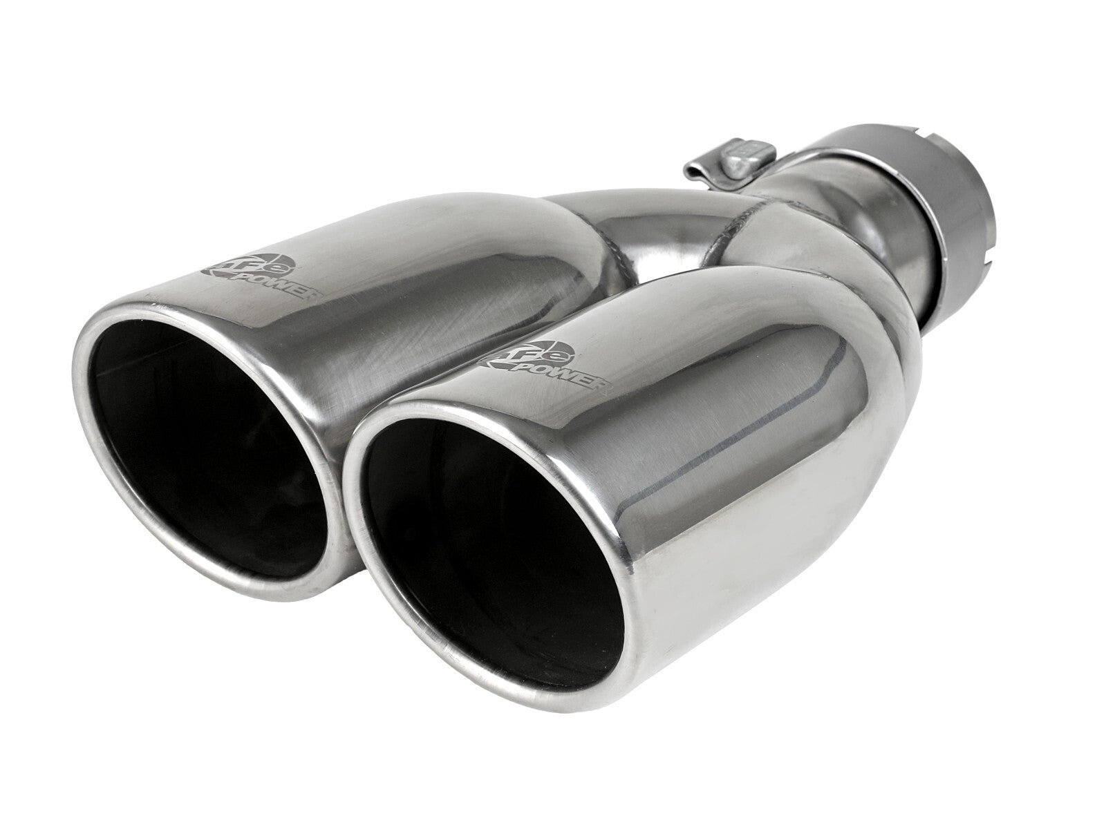 Rebel Series 2-1/2 Inch 409 Stainless Steel Axle-Back Exhaust System Polished Jeep Wrangler (JK) 07-18 V6-3.6/3.8L aFe Power