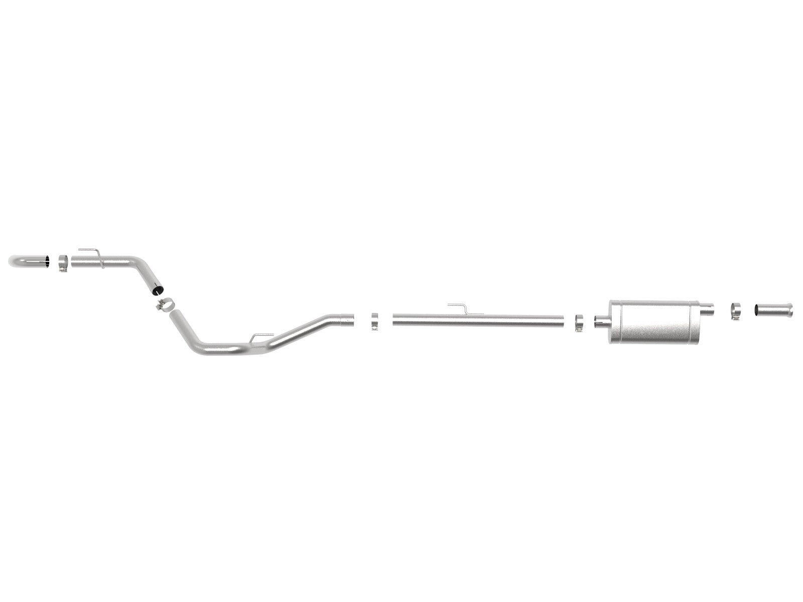 Apollo GT Series 2-1/2 Inch 409 Stainless Steel Cat-Back Hi-Tuck Exhaust System Jeep Gladiator (Jt) 20-26 V6-3.6L aFe Power