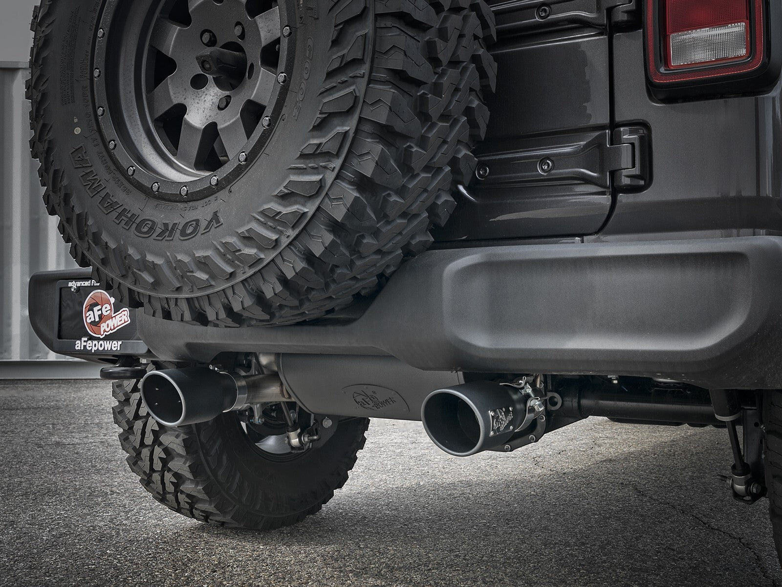 Rebel Series 3 Inch to 2-1/2 Inch 409 Stainless Steel Cat-Back Exhaust w/ Black Tip Jeep Wrangler (Jl) 18-26 L4-2.0L (t) aFe Power