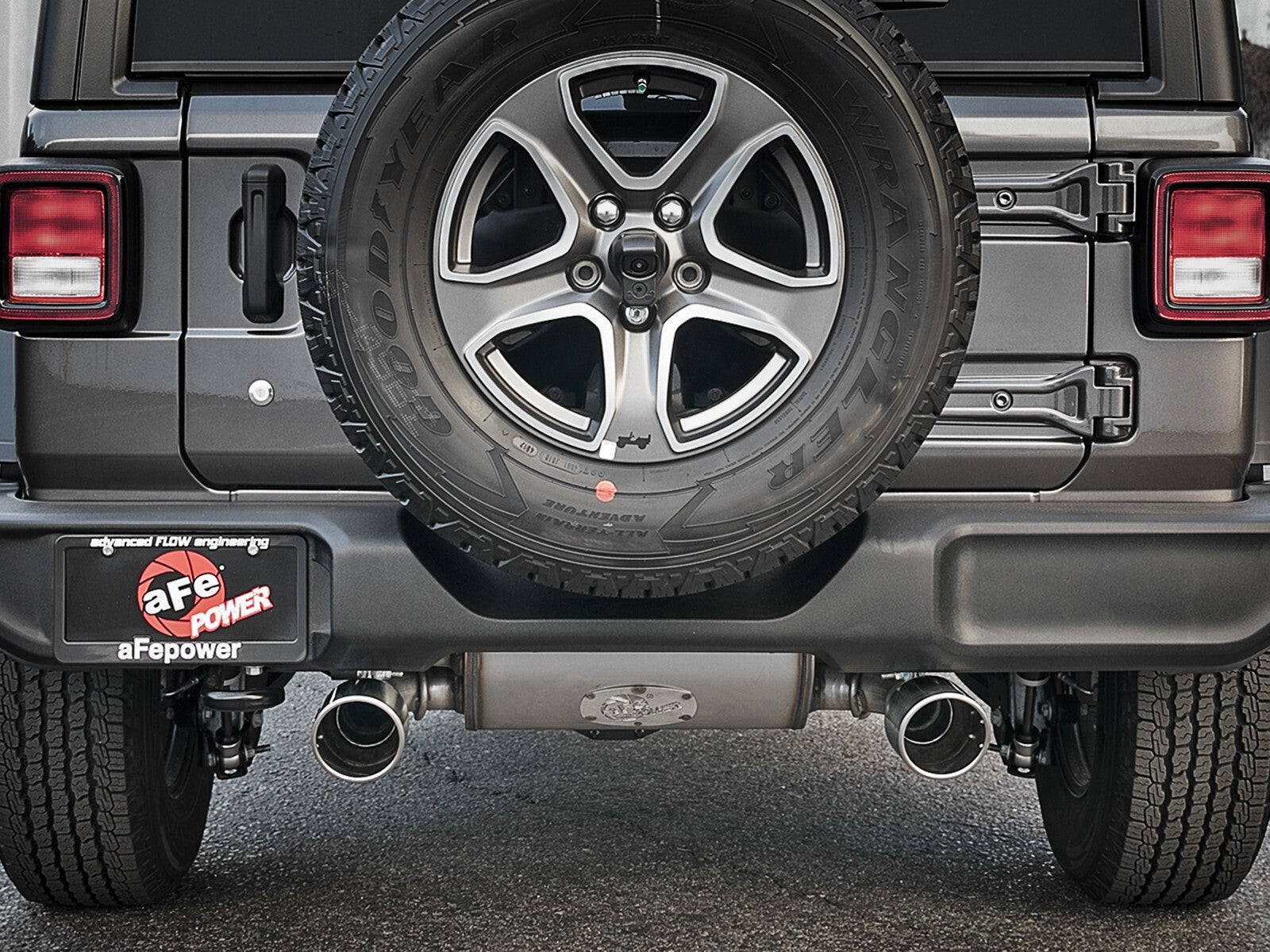 Rebel Series 3 Inch to 2-1/2 Inch 409 Stainless Steel Cat-Back Exhaust w/ Tip Jeep Wrangler (Jl) 18-26 L4-2.0L (t) aFe Power