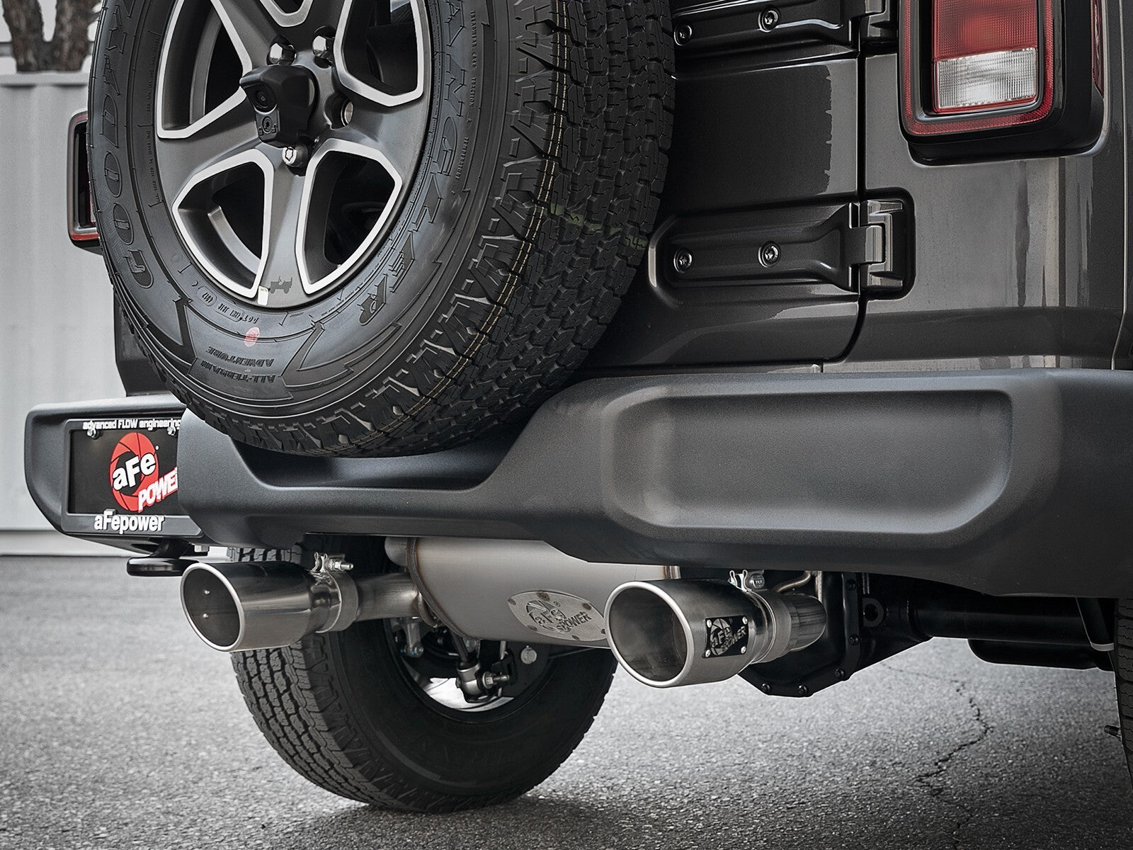 Rebel Series 3 Inch to 2-1/2 Inch 409 Stainless Steel Cat-Back Exhaust w/ Tip Jeep Wrangler (Jl) 18-26 L4-2.0L (t) aFe Power