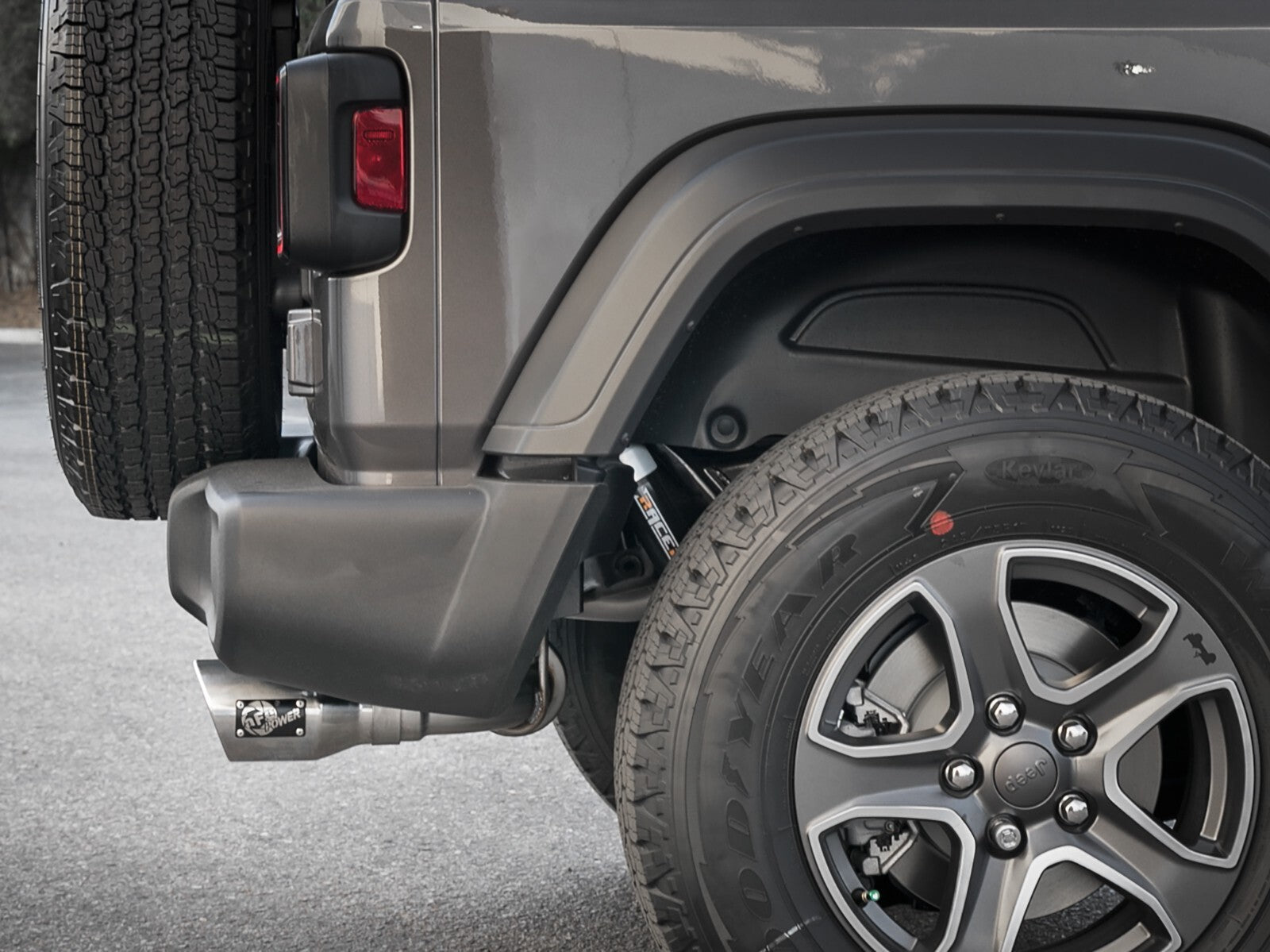 Rebel Series 3 Inch to 2-1/2 Inch 409 Stainless Steel Cat-Back Exhaust w/ Tip Jeep Wrangler (Jl) 18-26 L4-2.0L (t) aFe Power