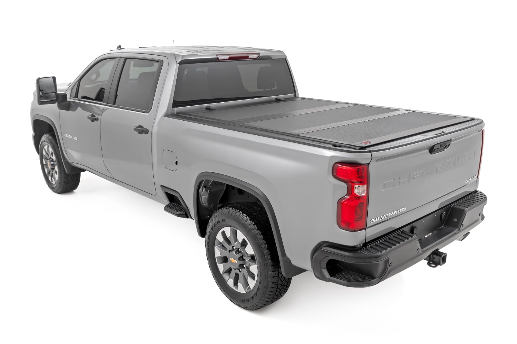 Hard Tri-Fold Flip Up Bed Cover 6 Foot 9 Inch Bed Chevy/GMC Silverado/Sierra 2500HD/3500HD (20-26) Rough Country