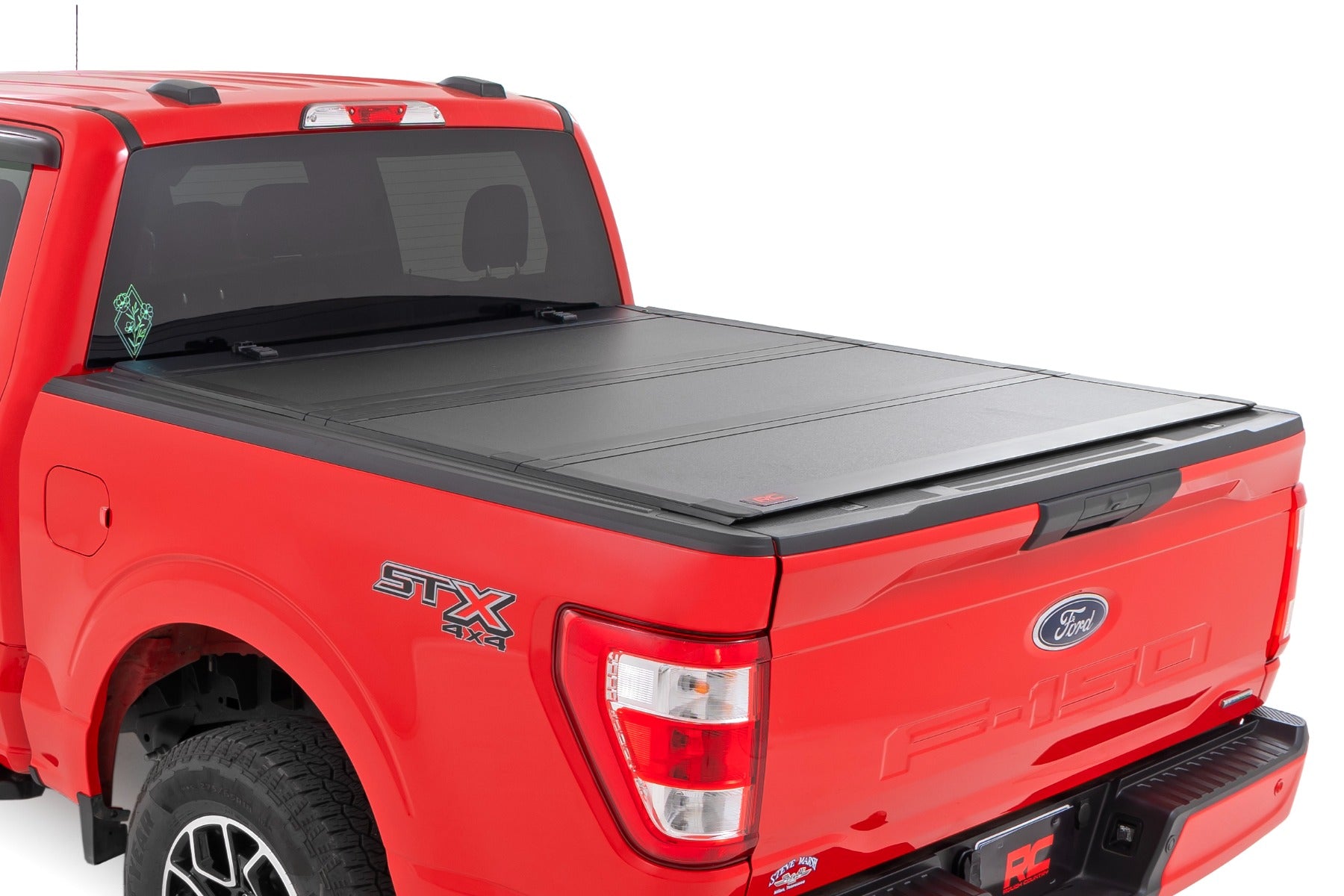 Hard Tri-Fold Flip Up Bed Cover 5 Foot 7 Inch Bed Ford F-150 2WD/4WD (2015-2020) Rough Country